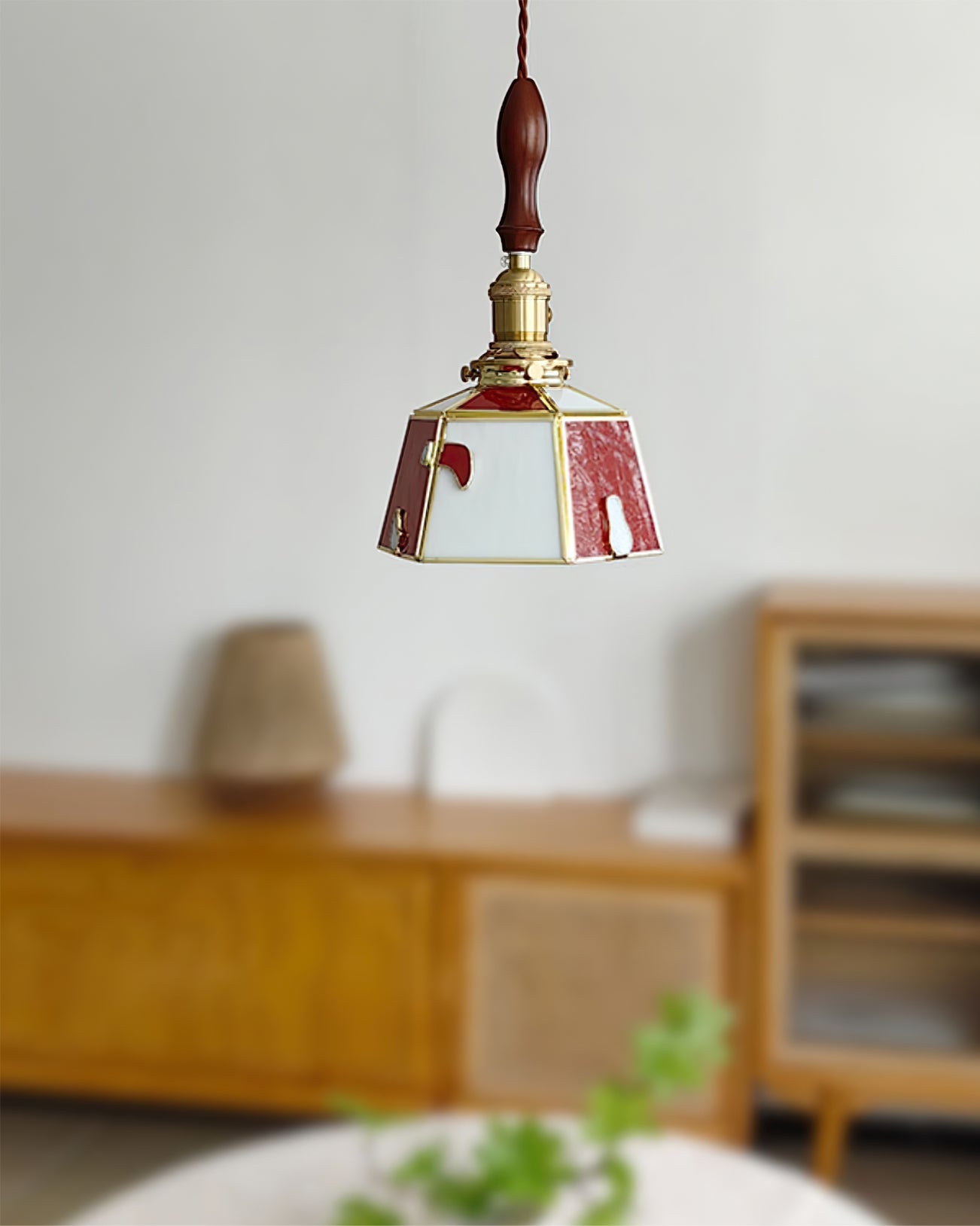 WINCHESTER VITRAIL HANGING LANTERN