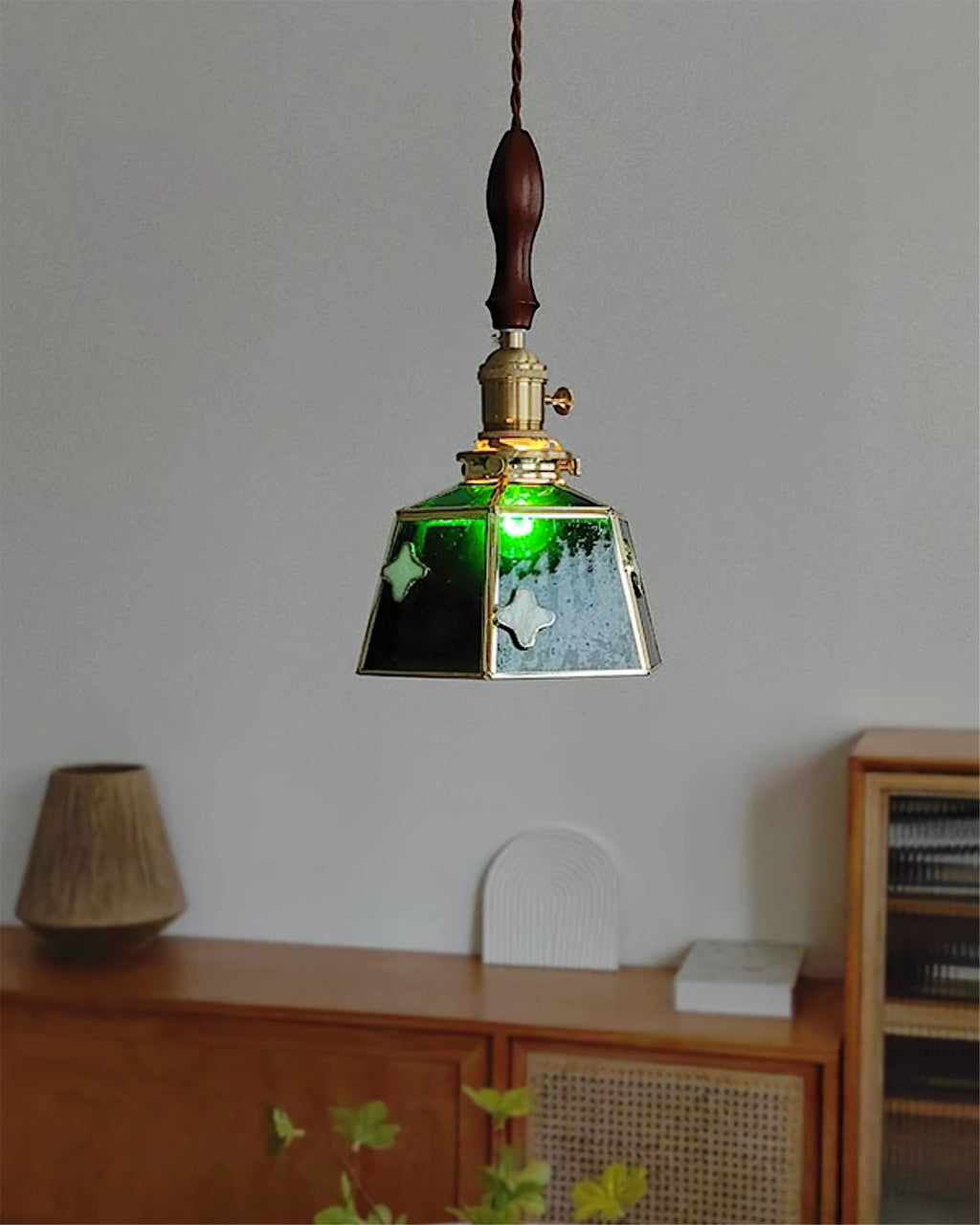 WINCHESTER VITRAIL HANGING LANTERN