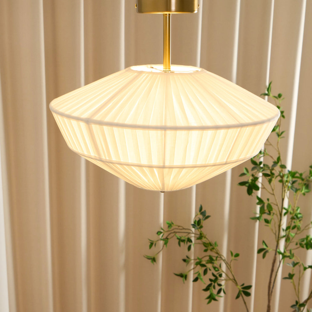 FENWICK PLEATED SILK CEILING LANTERN