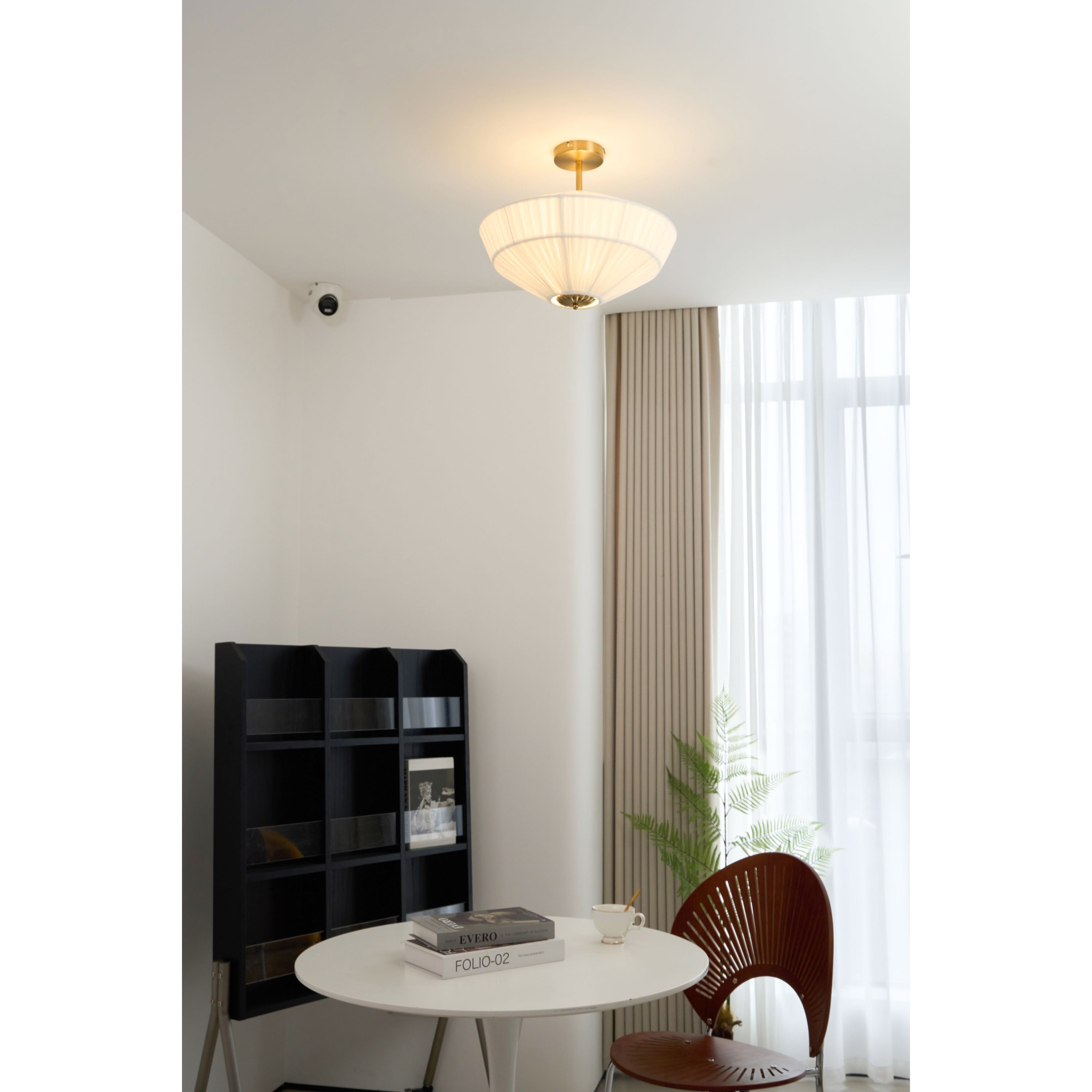 FENWICK PLEATED SILK CEILING LANTERN