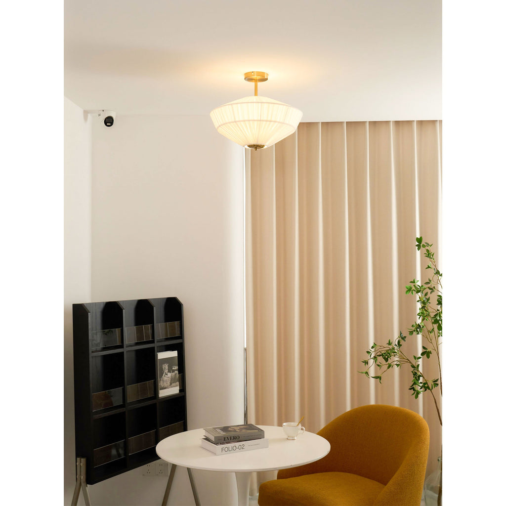 FENWICK PLEATED SILK CEILING LANTERN