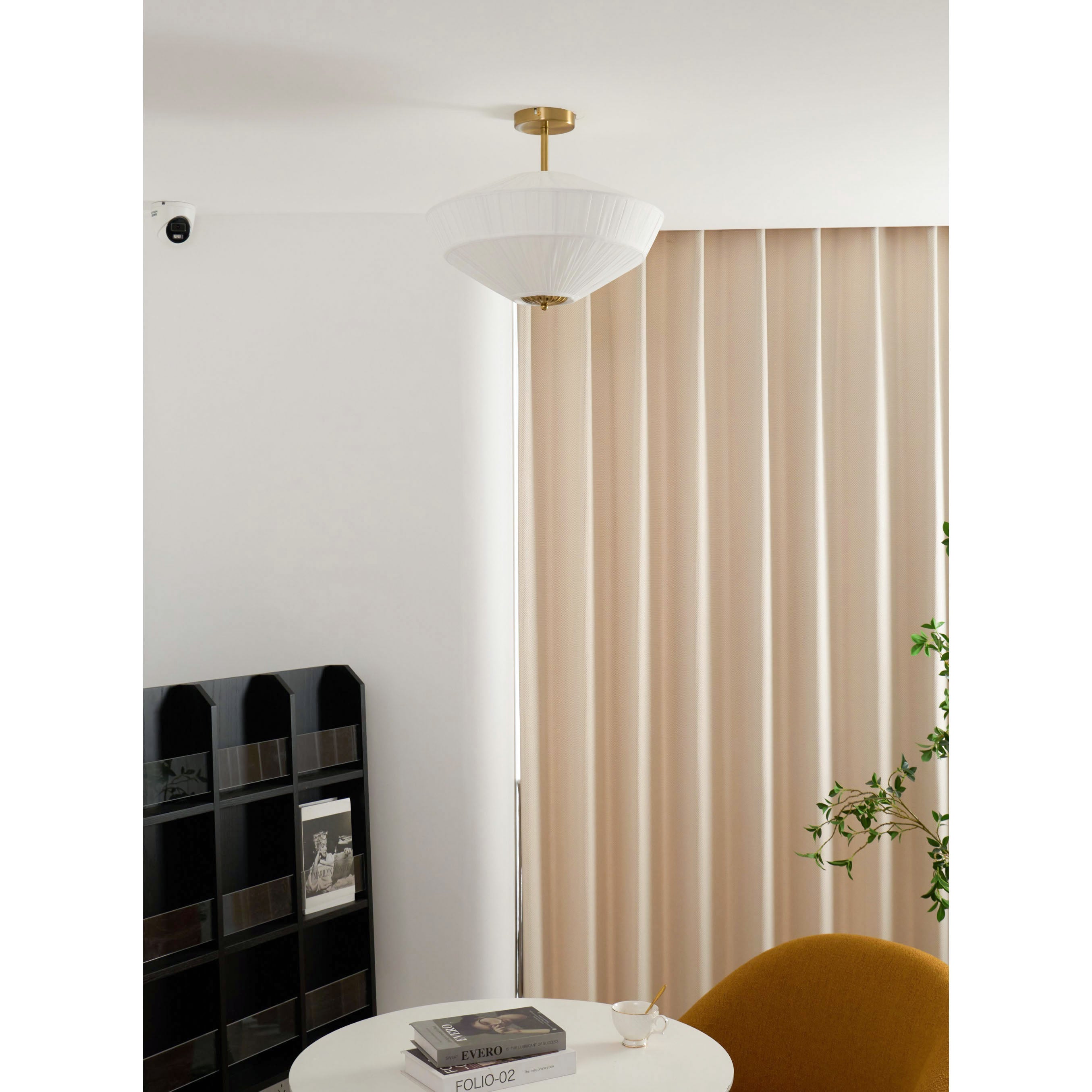 FENWICK PLEATED SILK CEILING LANTERN