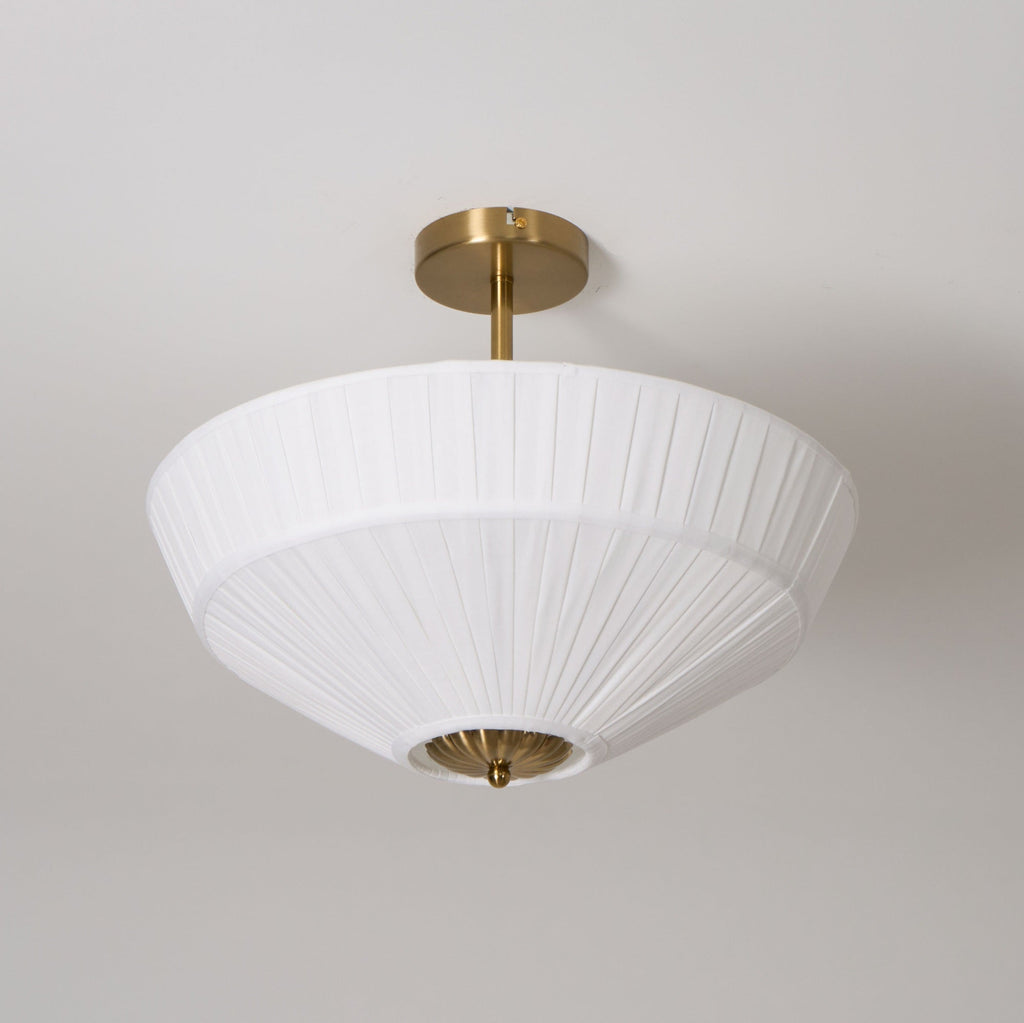 FENWICK PLEATED SILK CEILING LANTERN
