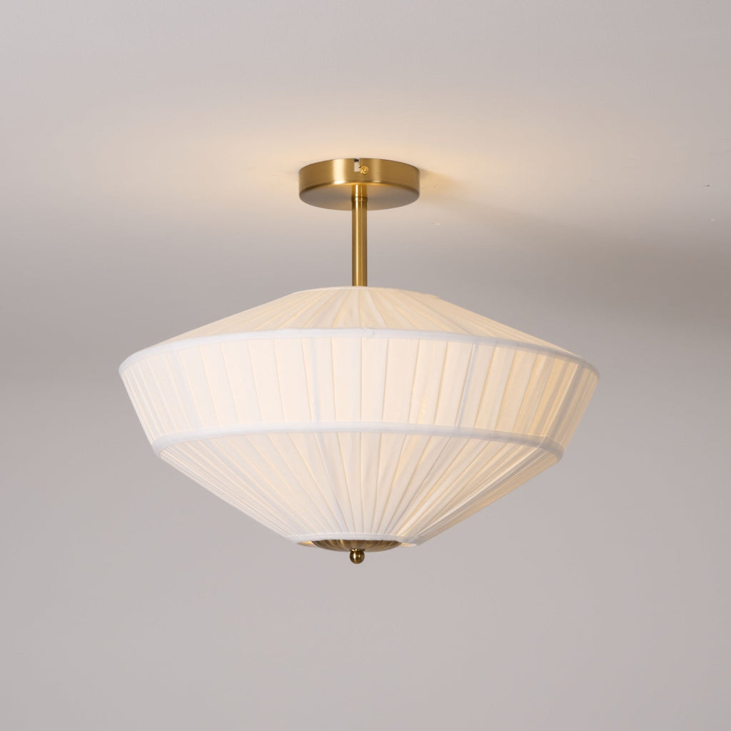 FENWICK PLEATED SILK CEILING LANTERN