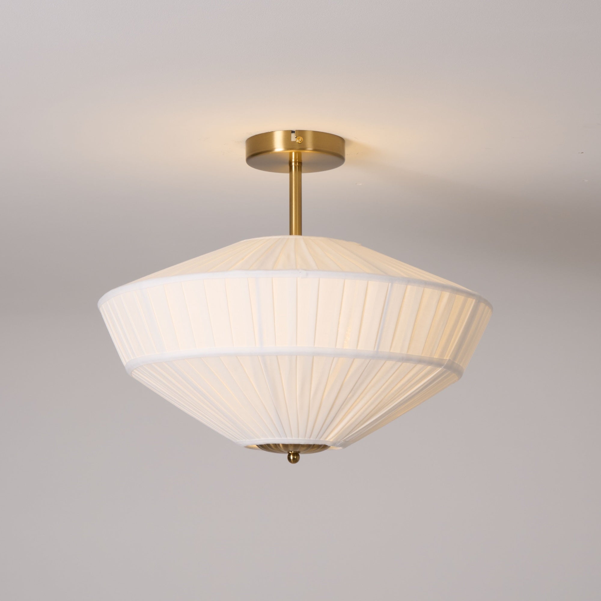 FENWICK PLEATED SILK CEILING LANTERN