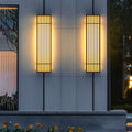 WINTHROP RUSTIC BROWN STRIPE LED OUTDOOR SCONCE