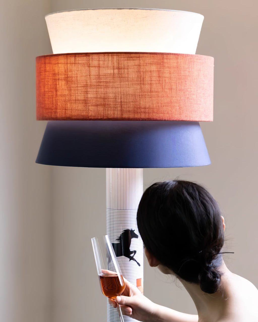 FENWICK STRIPE TAPERED LAMP