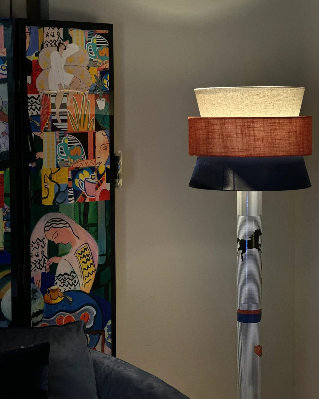 FENWICK STRIPE TAPERED LAMP