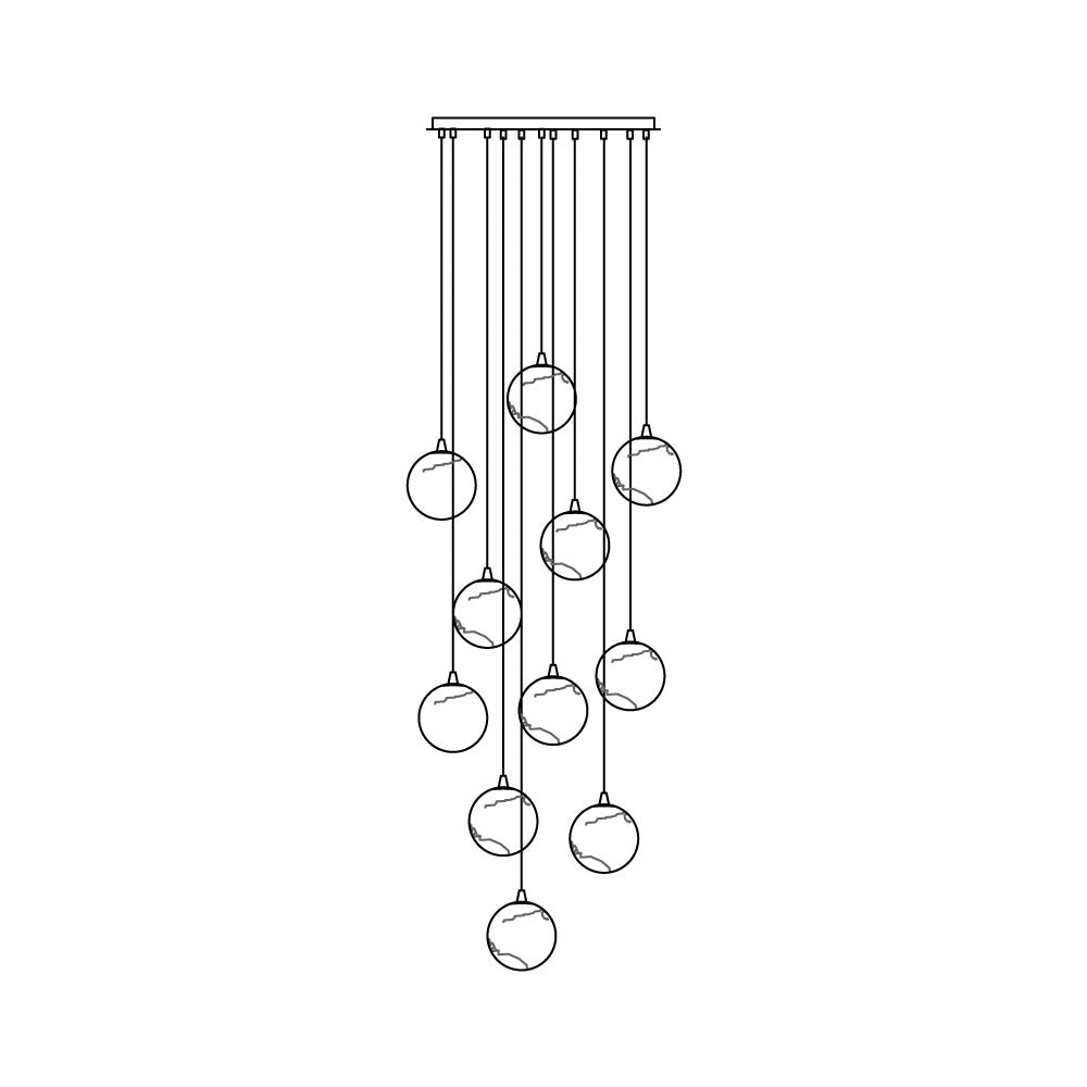 WINTERBOURNE IVORY GEM CLUSTER LIGHTING