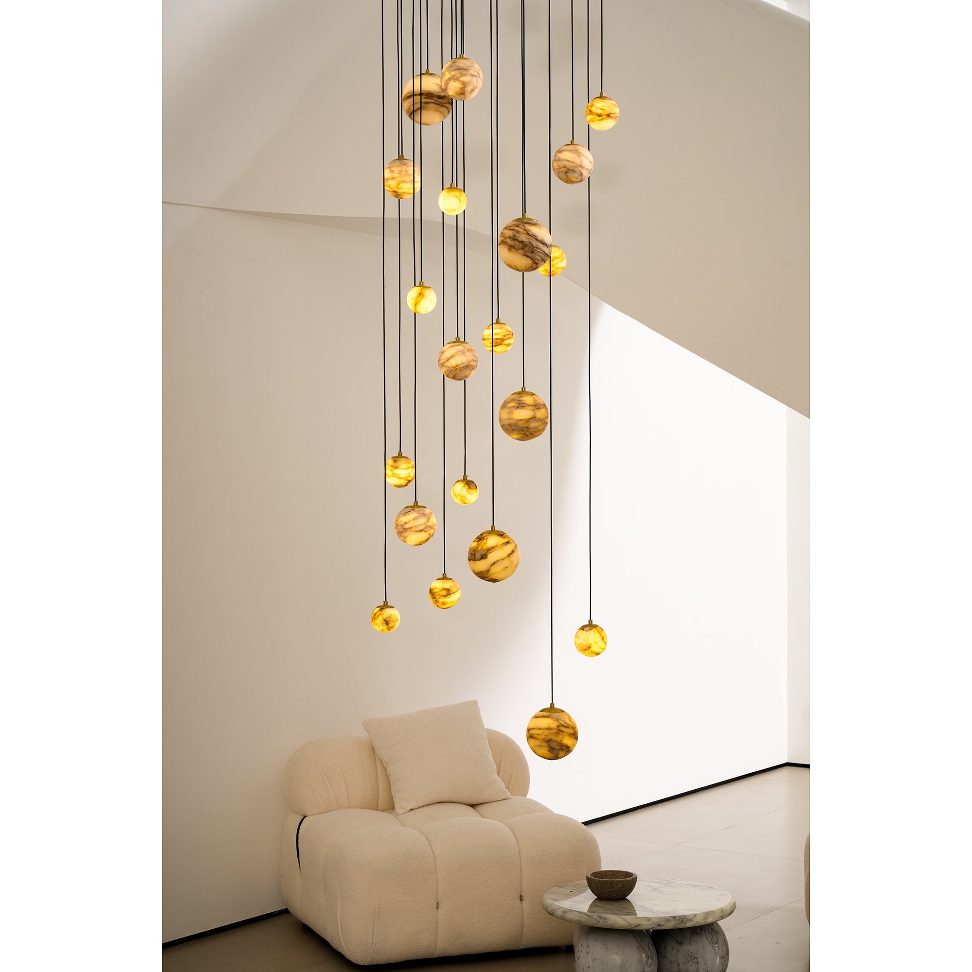 WINTERBOURNE IVORY GEM CLUSTER LIGHTING