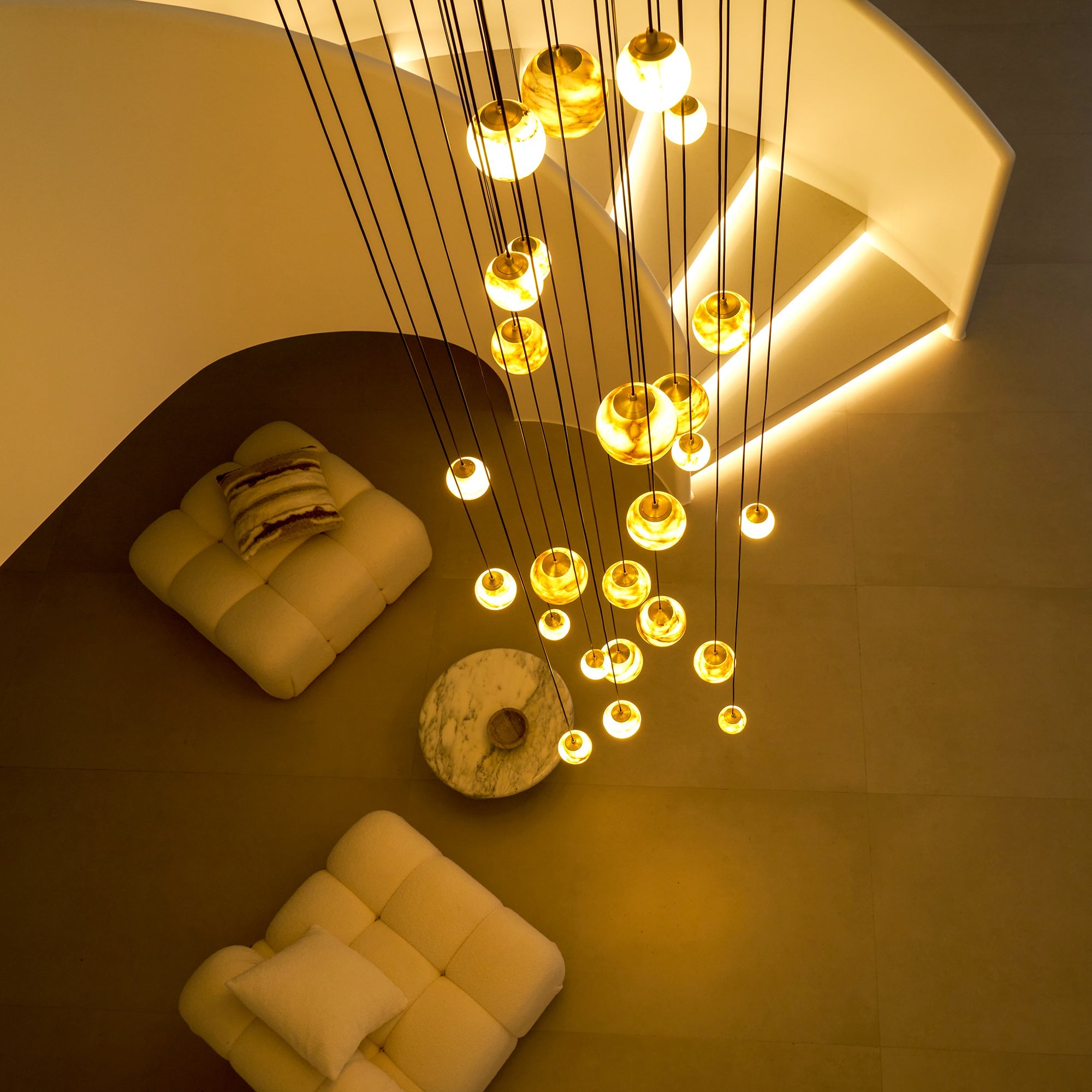 WINTERBOURNE IVORY GEM CLUSTER LIGHTING
