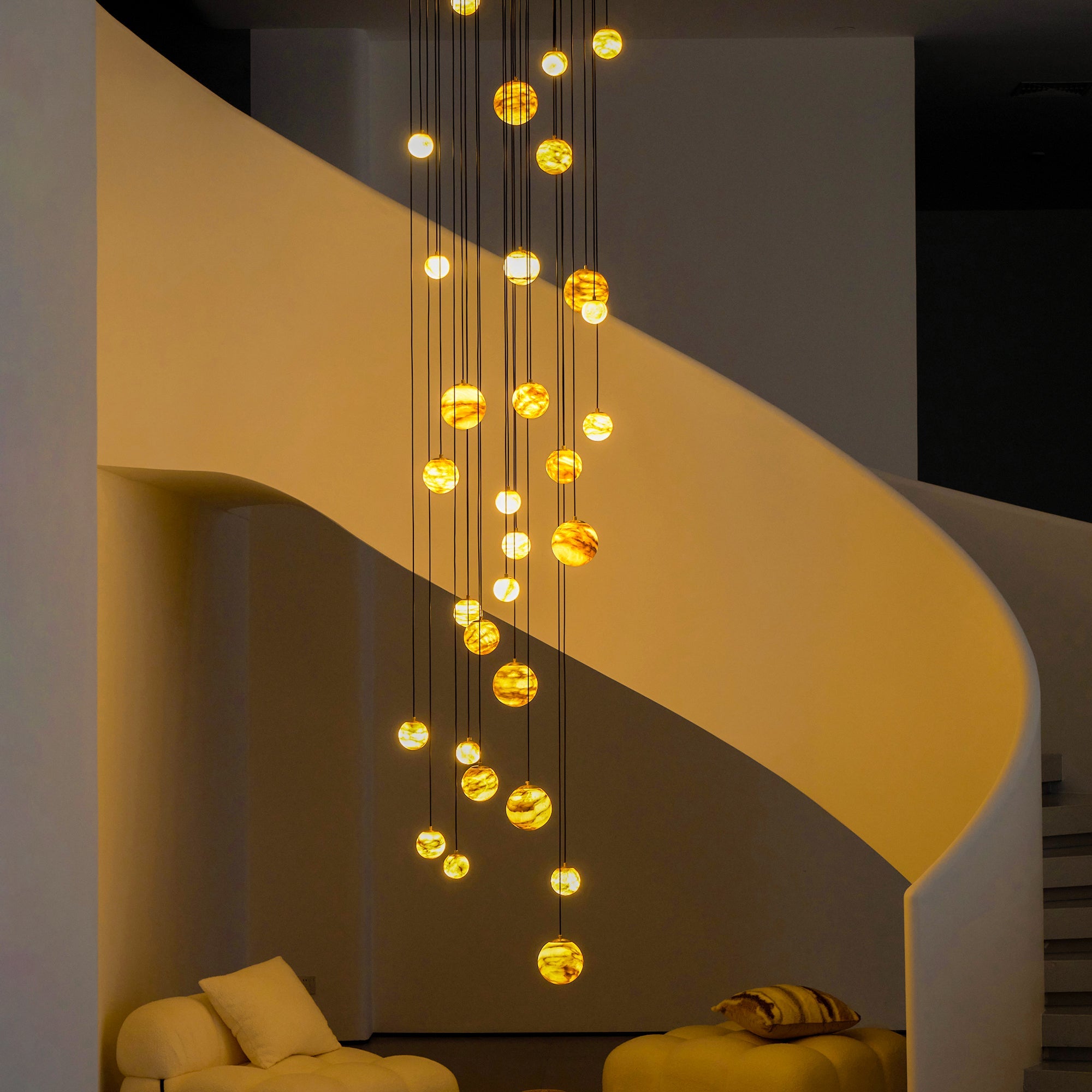 WINTERBOURNE IVORY GEM CLUSTER LIGHTING