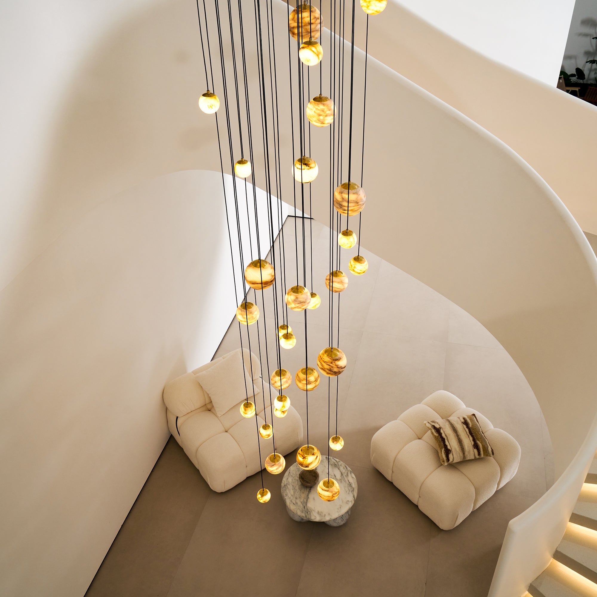 WINTERBOURNE IVORY GEM CLUSTER LIGHTING