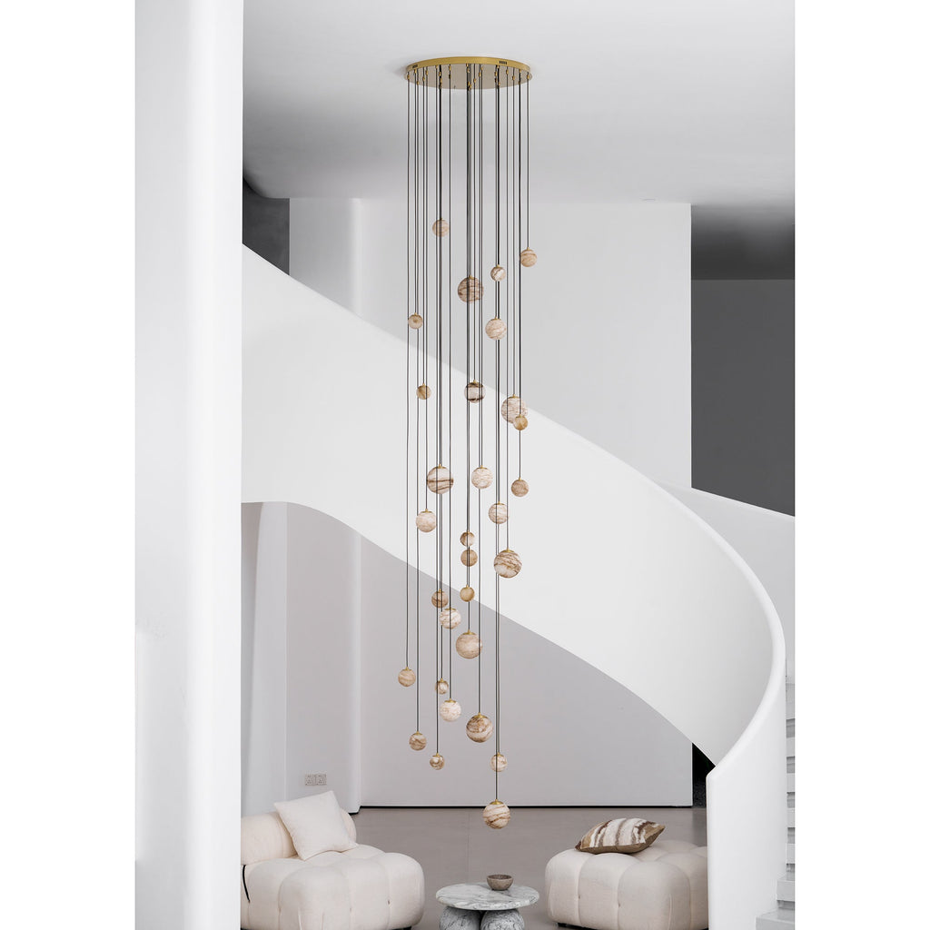 WINTERBOURNE IVORY GEM CLUSTER LIGHTING