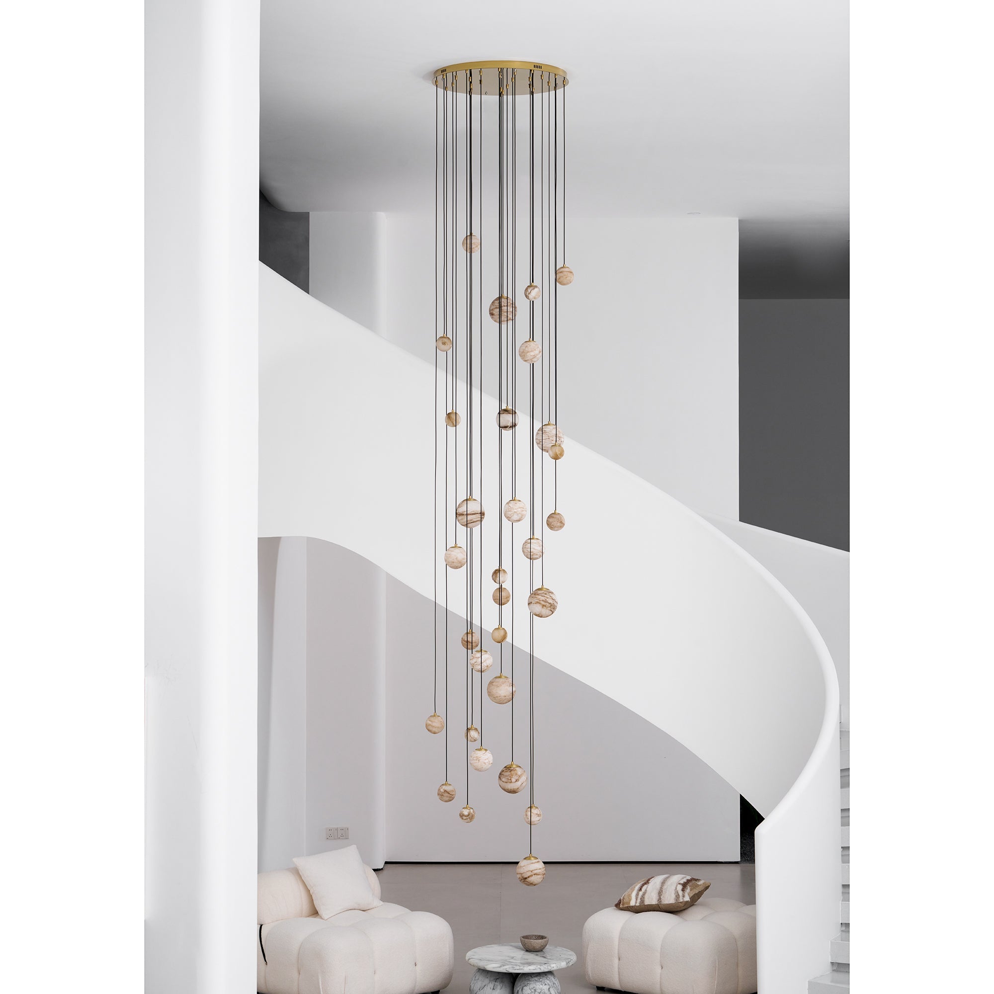 WINTERBOURNE IVORY GEM CLUSTER LIGHTING