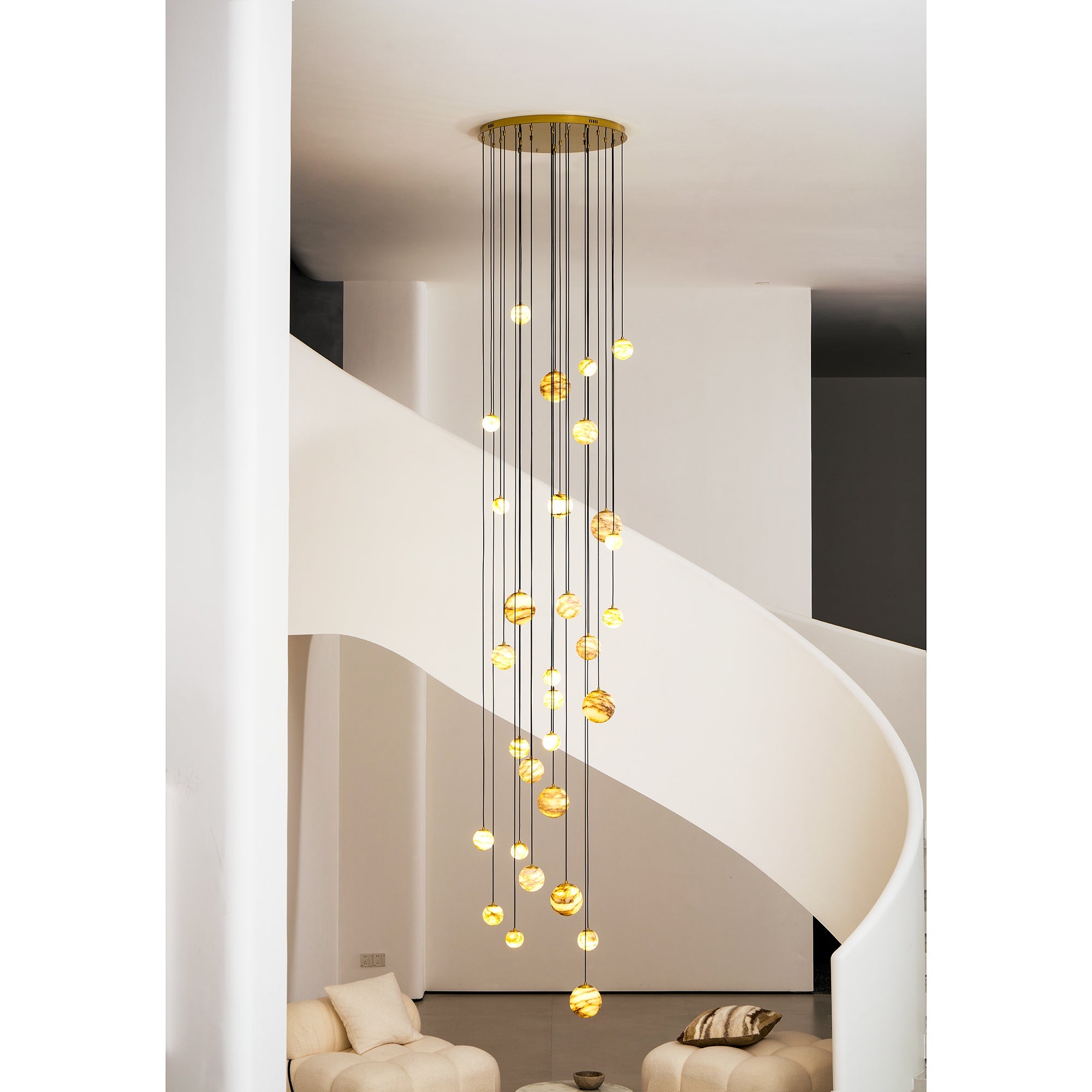 WINTERBOURNE IVORY GEM CLUSTER LIGHTING