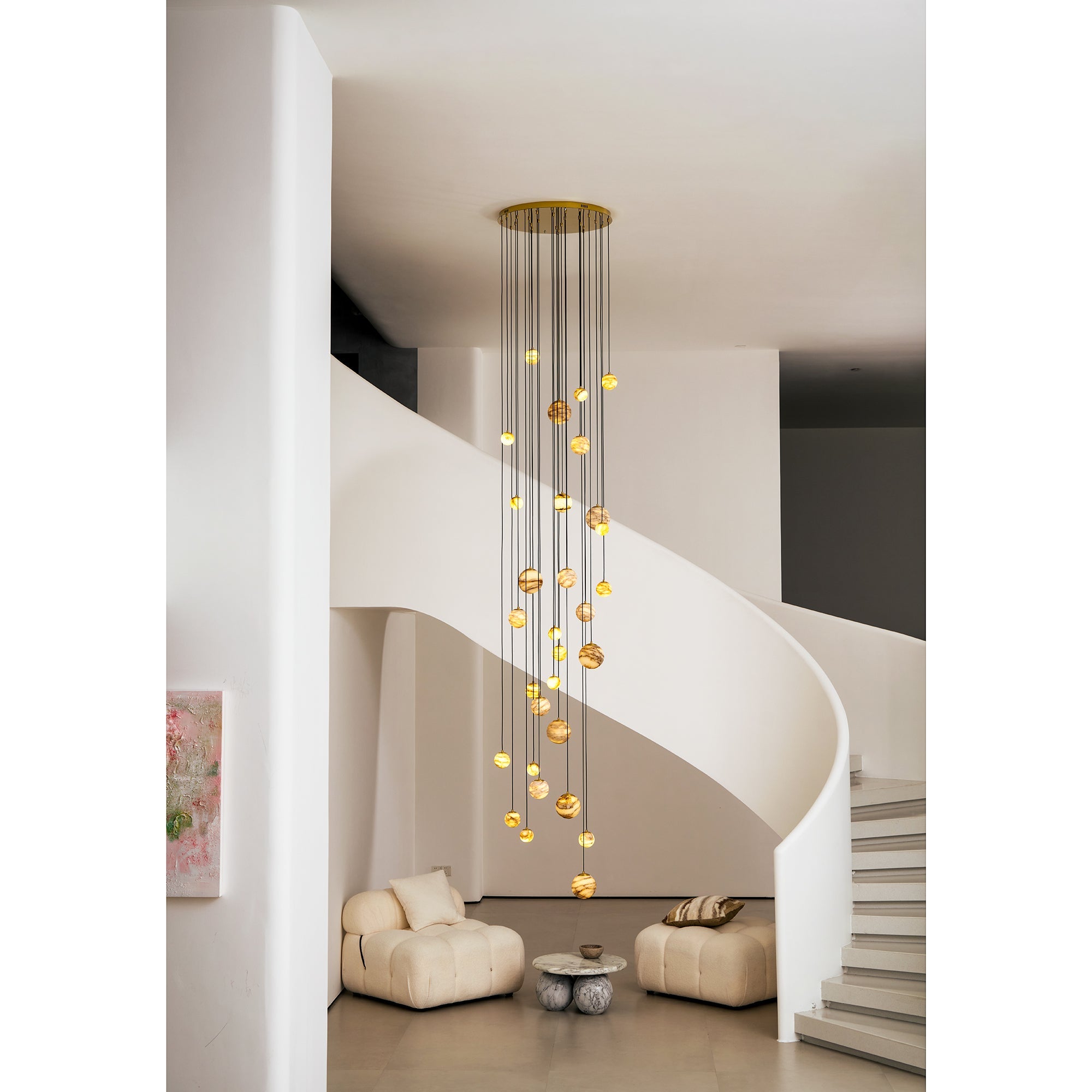 WINTERBOURNE IVORY GEM CLUSTER LIGHTING