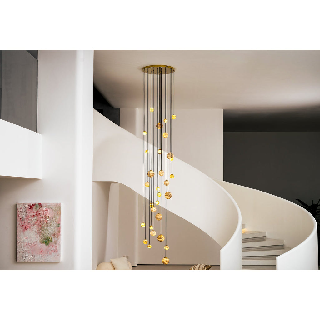 WINTERBOURNE IVORY GEM CLUSTER LIGHTING