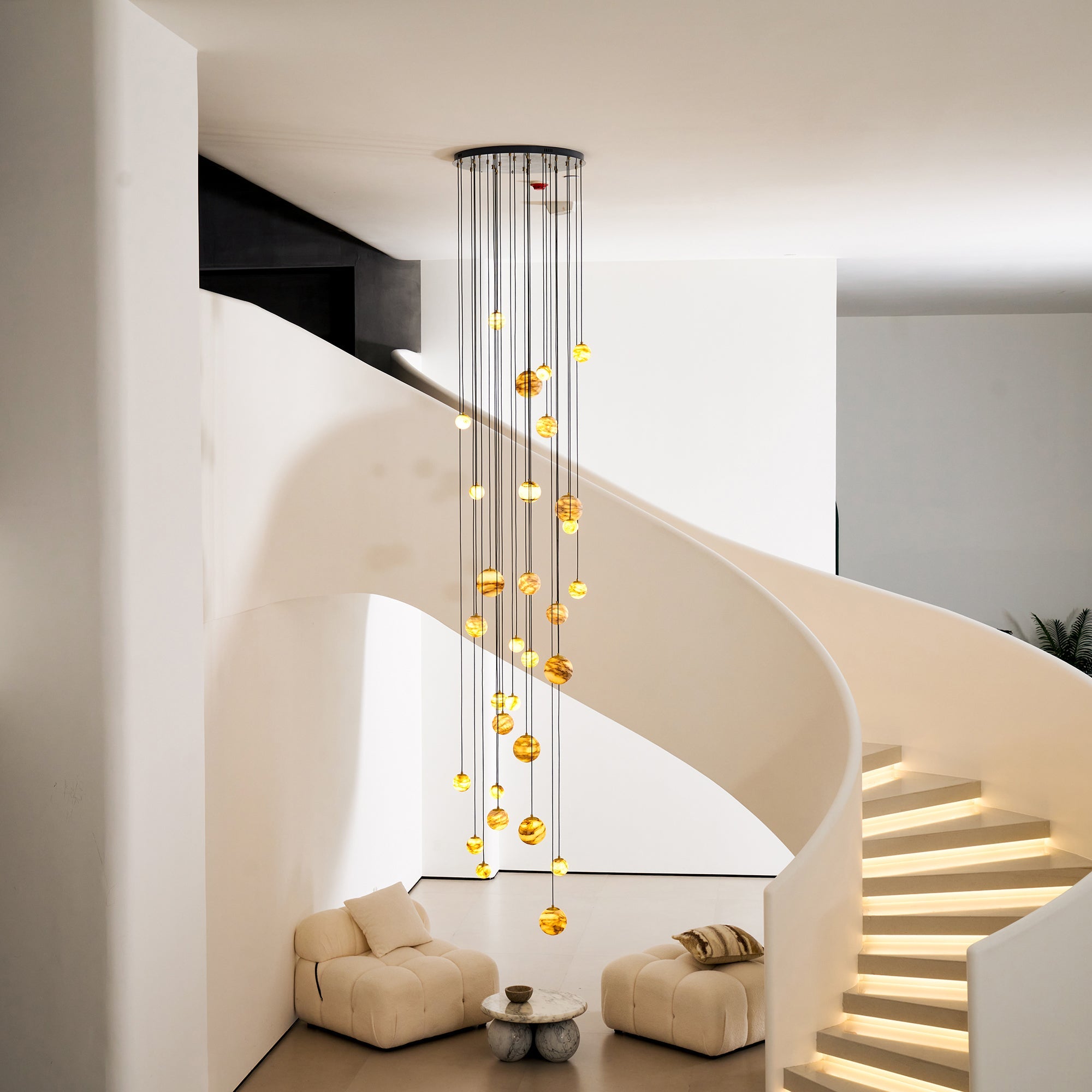 WINTERBOURNE IVORY GEM CLUSTER LIGHTING