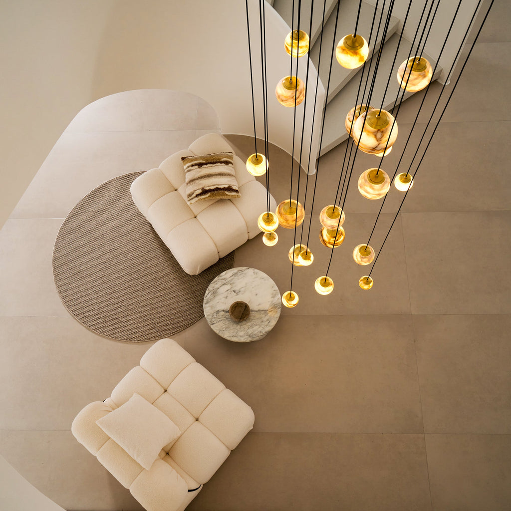 WINTERBOURNE IVORY GEM CLUSTER LIGHTING