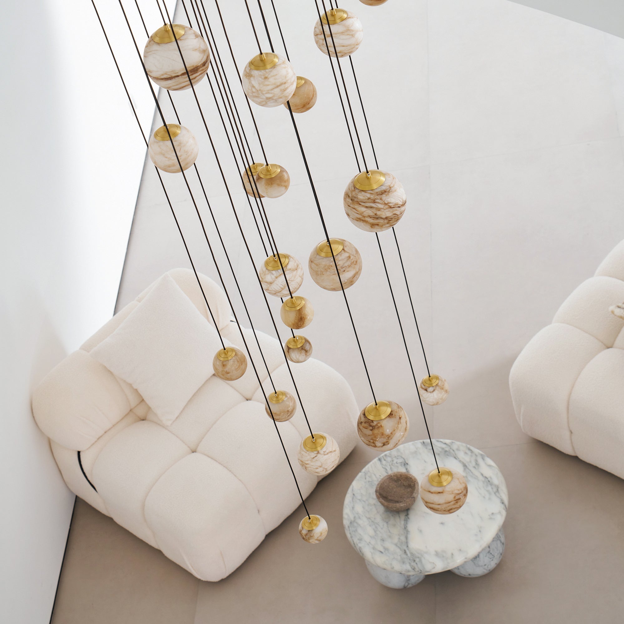 WINTERBOURNE IVORY GEM CLUSTER LIGHTING