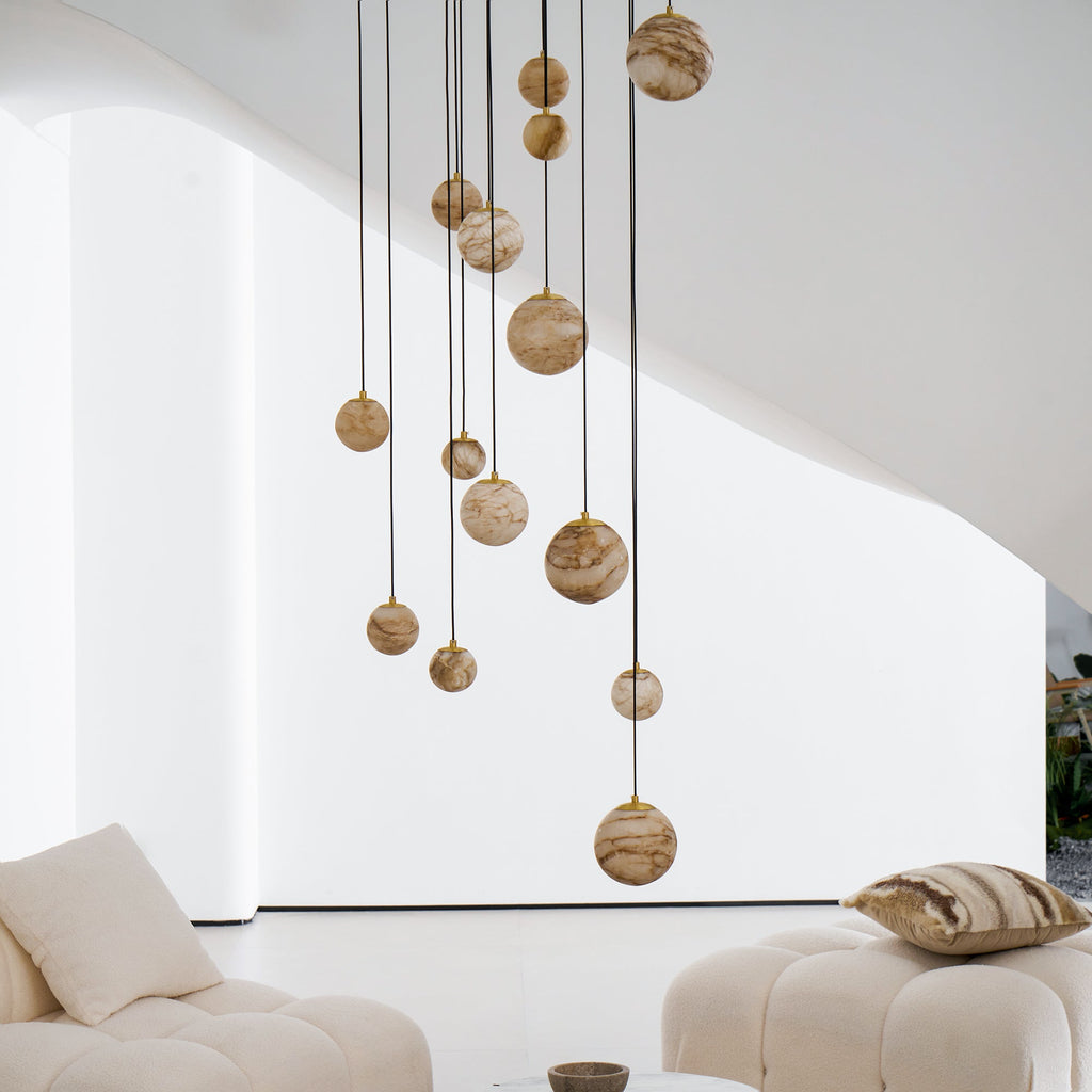 WINTERBOURNE IVORY GEM CLUSTER LIGHTING
