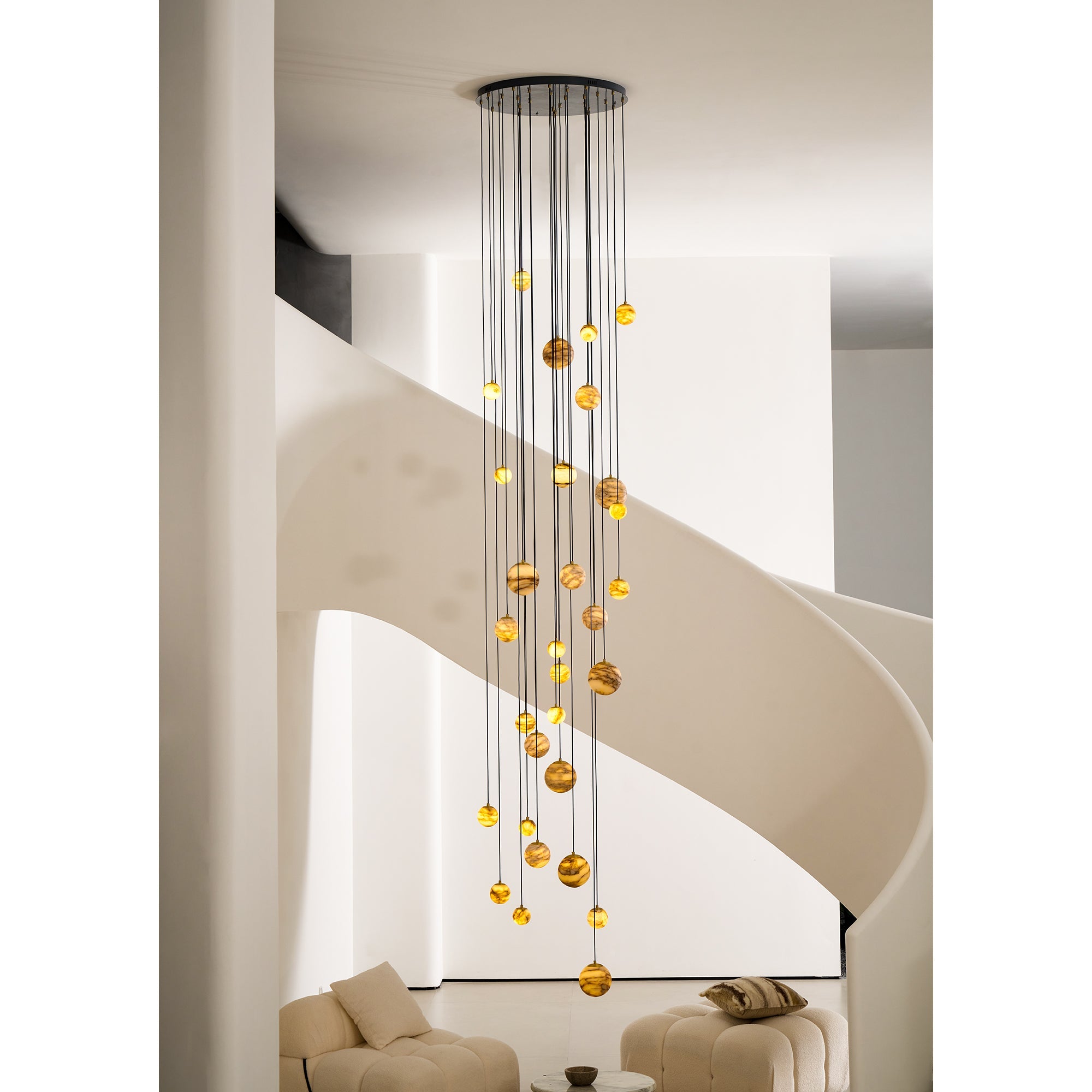 WINTERBOURNE IVORY GEM CLUSTER LIGHTING