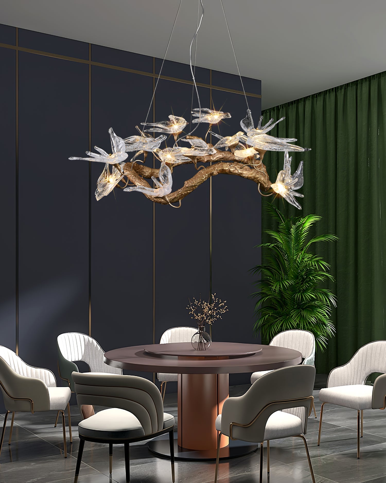THISTLEWIND AERIE CRYSTAL LIGHTING FIXTURE