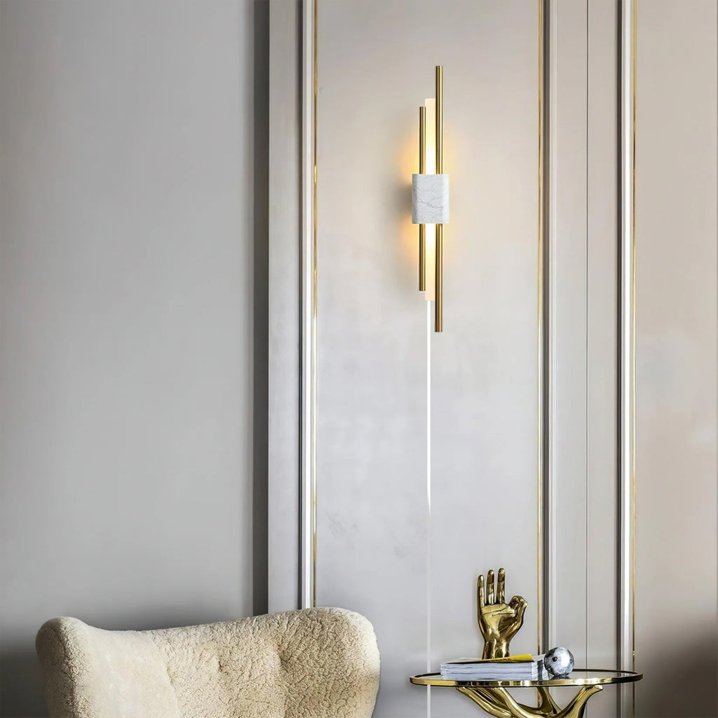 FENWICK DISTILLED GLASS WALL BOUILLON LAMP