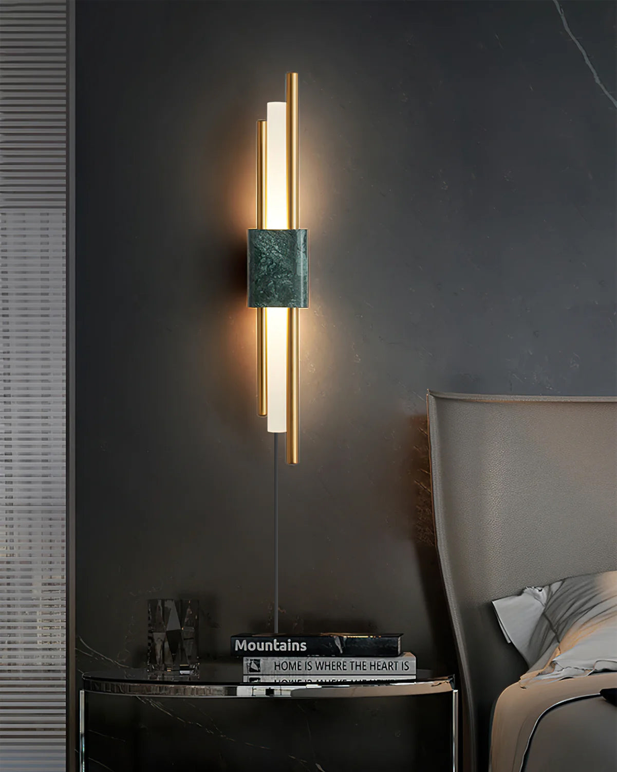 FENWICK DISTILLED GLASS WALL BOUILLON LAMP