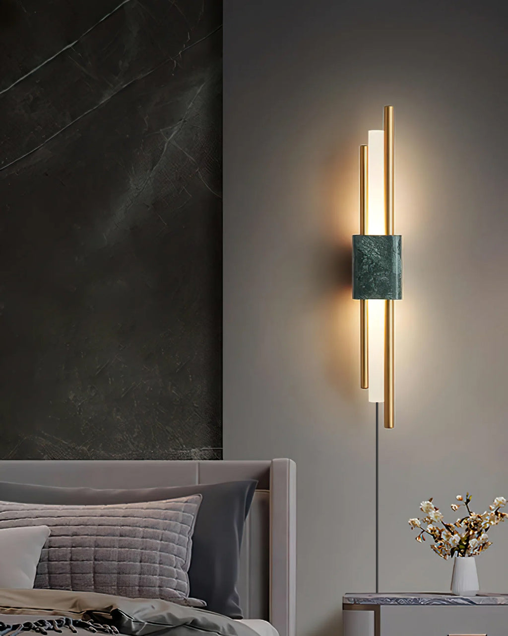 FENWICK DISTILLED GLASS WALL BOUILLON LAMP