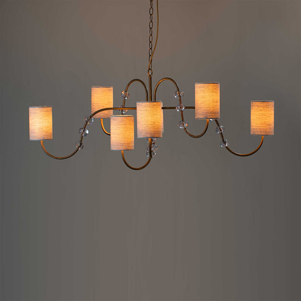 Ravenswood Crystal Cascade Chandelier