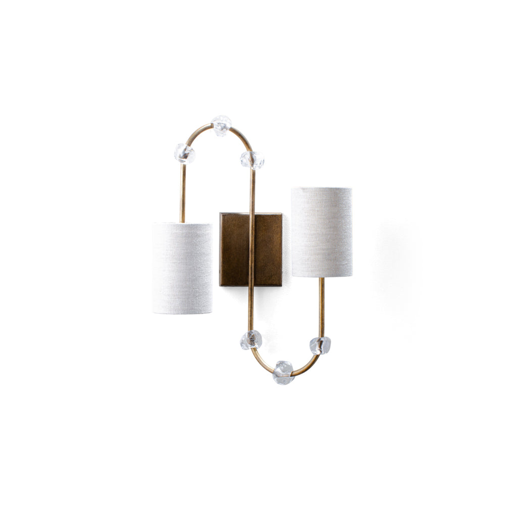 WINTHROP GLOWING BRASS WALL SCONCE