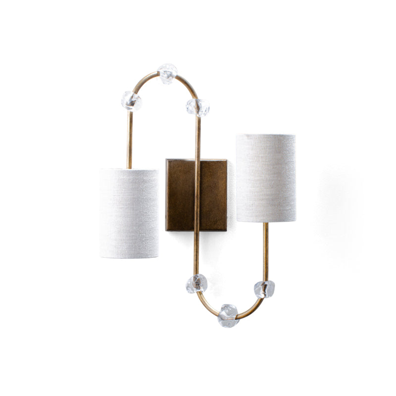WINTHROP GLOWING BRASS WALL SCONCE
