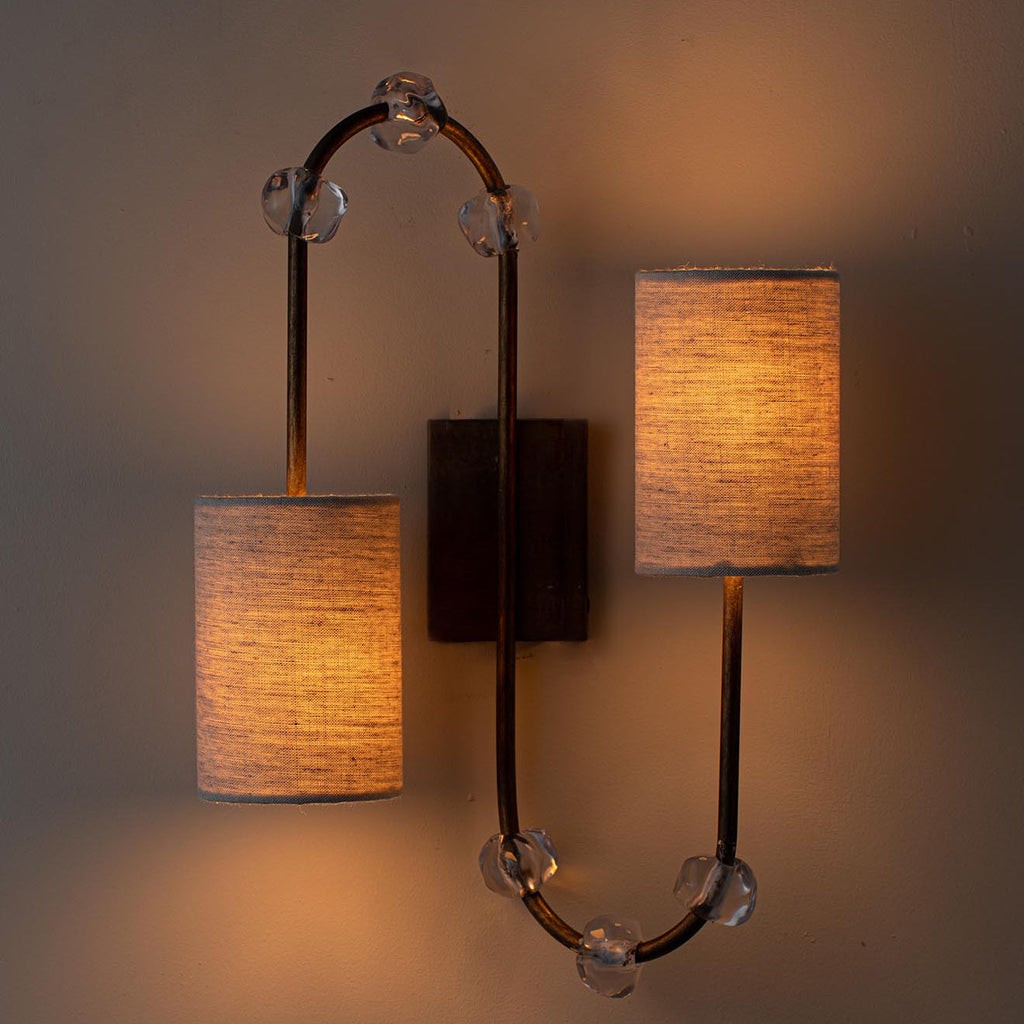 WINTHROP GLOWING BRASS WALL SCONCE