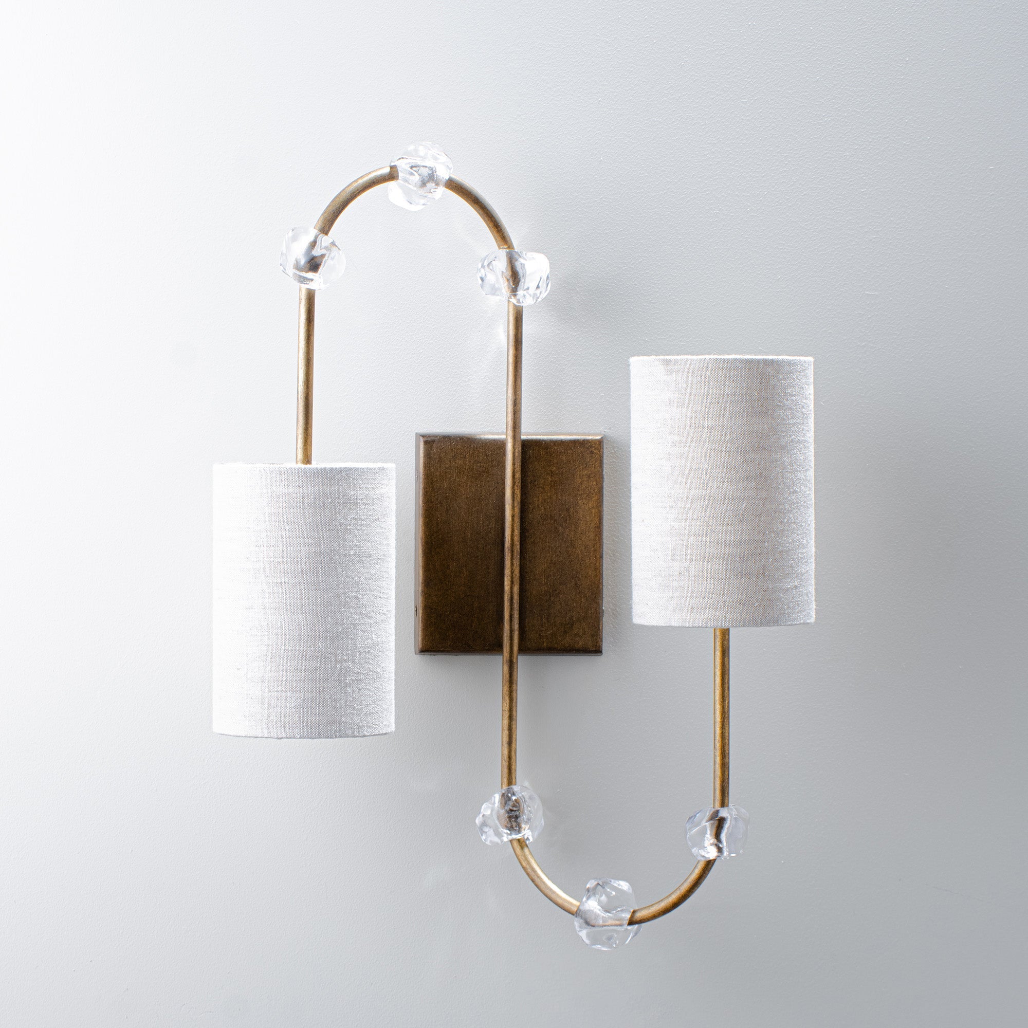 WINTHROP GLOWING BRASS WALL SCONCE