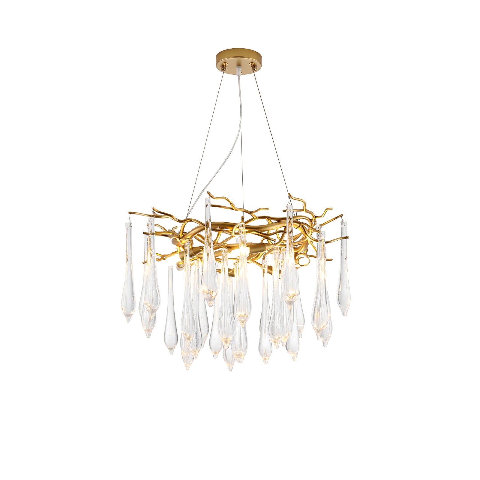 RAVENSDALE CRYSTAL DROPLET CEILING LUMINAIRE