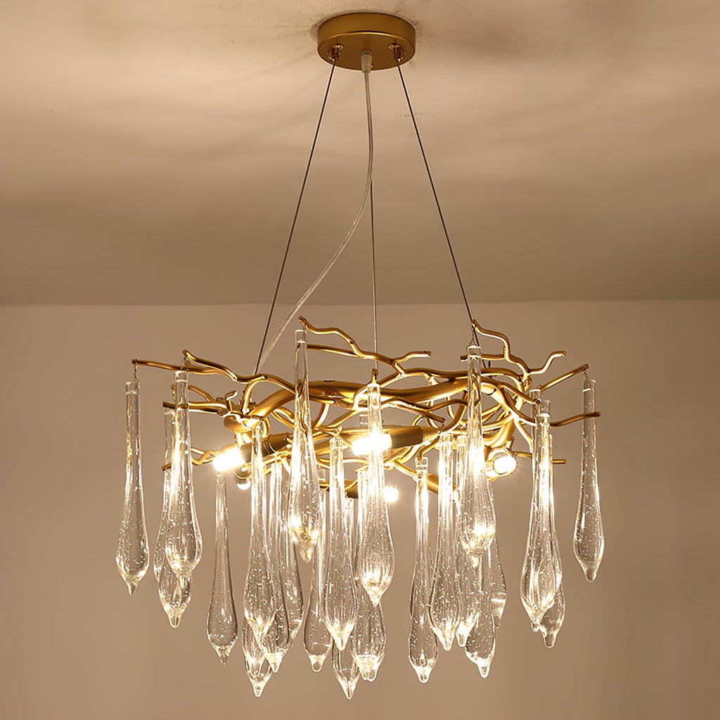 RAVENSDALE CRYSTAL DROPLET CEILING LUMINAIRE