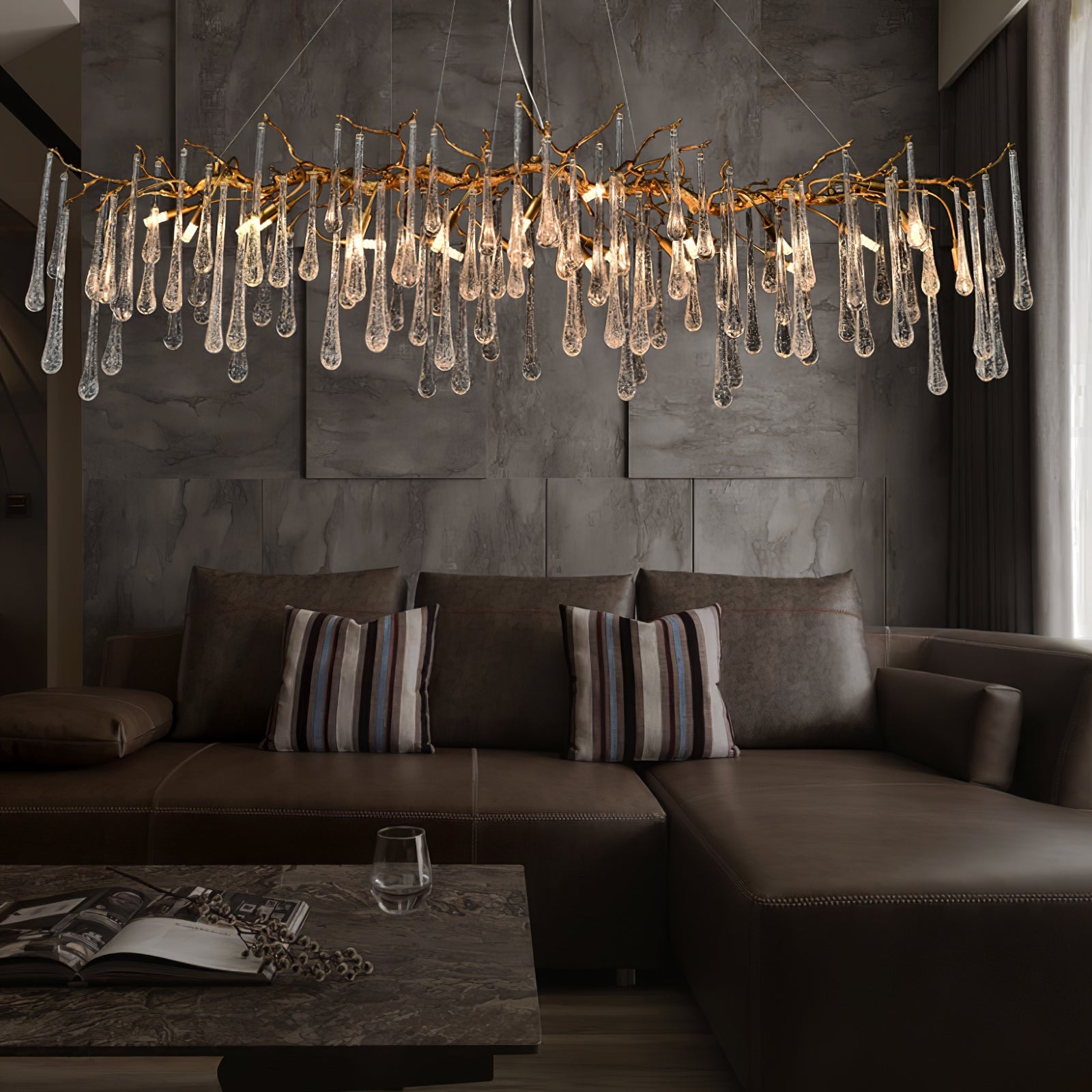 SEAFOAM ARTISAN CHANDELIER