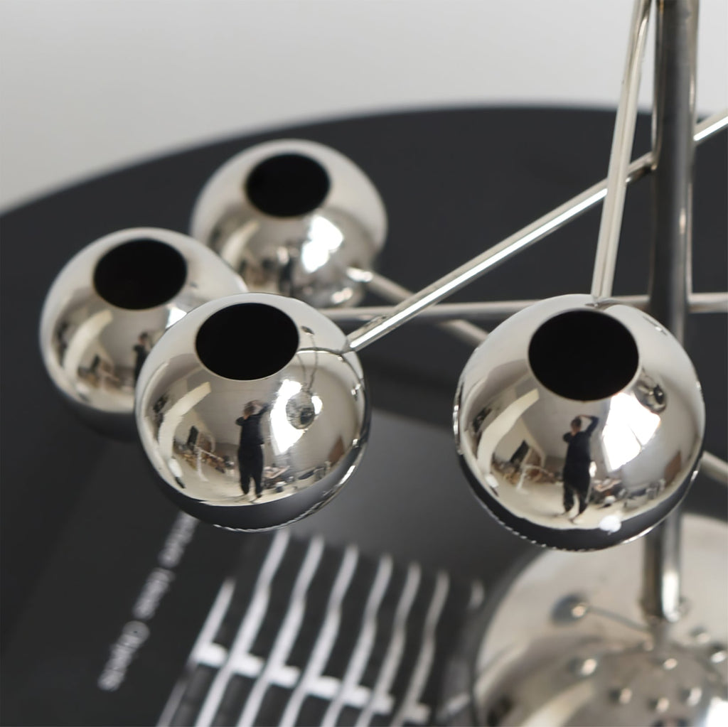 WINTHROP WROUGHT IRON FIVE-ARM CANDLE HOLDER