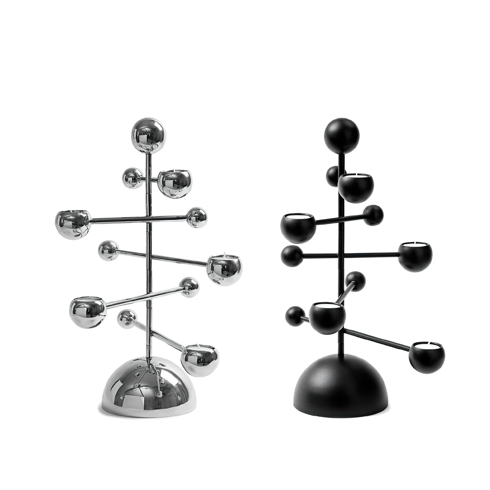 WINTHROP WROUGHT IRON FIVE-ARM CANDLE HOLDER