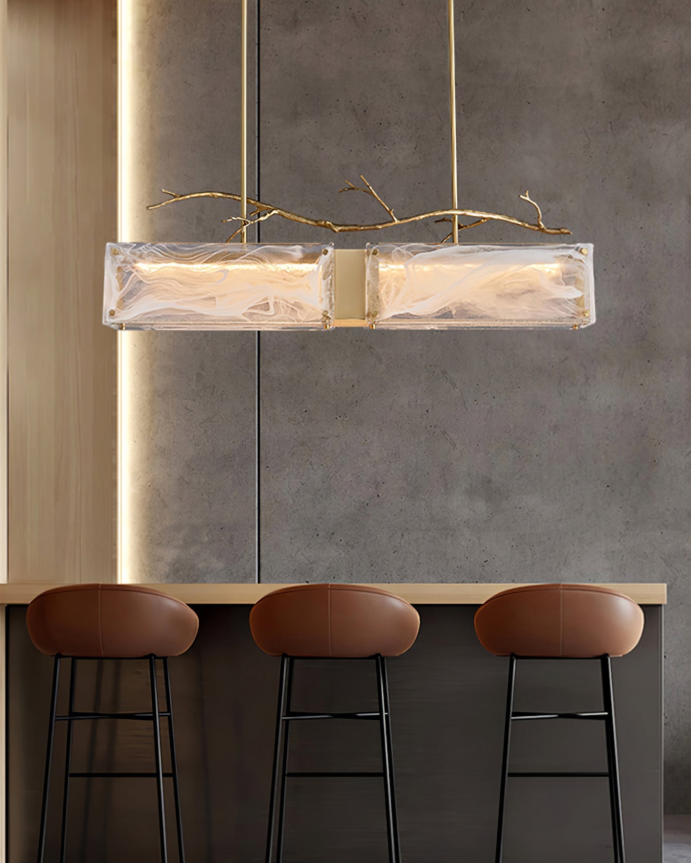 CORALINE CRYSTAL LANTERN CHANDELIER