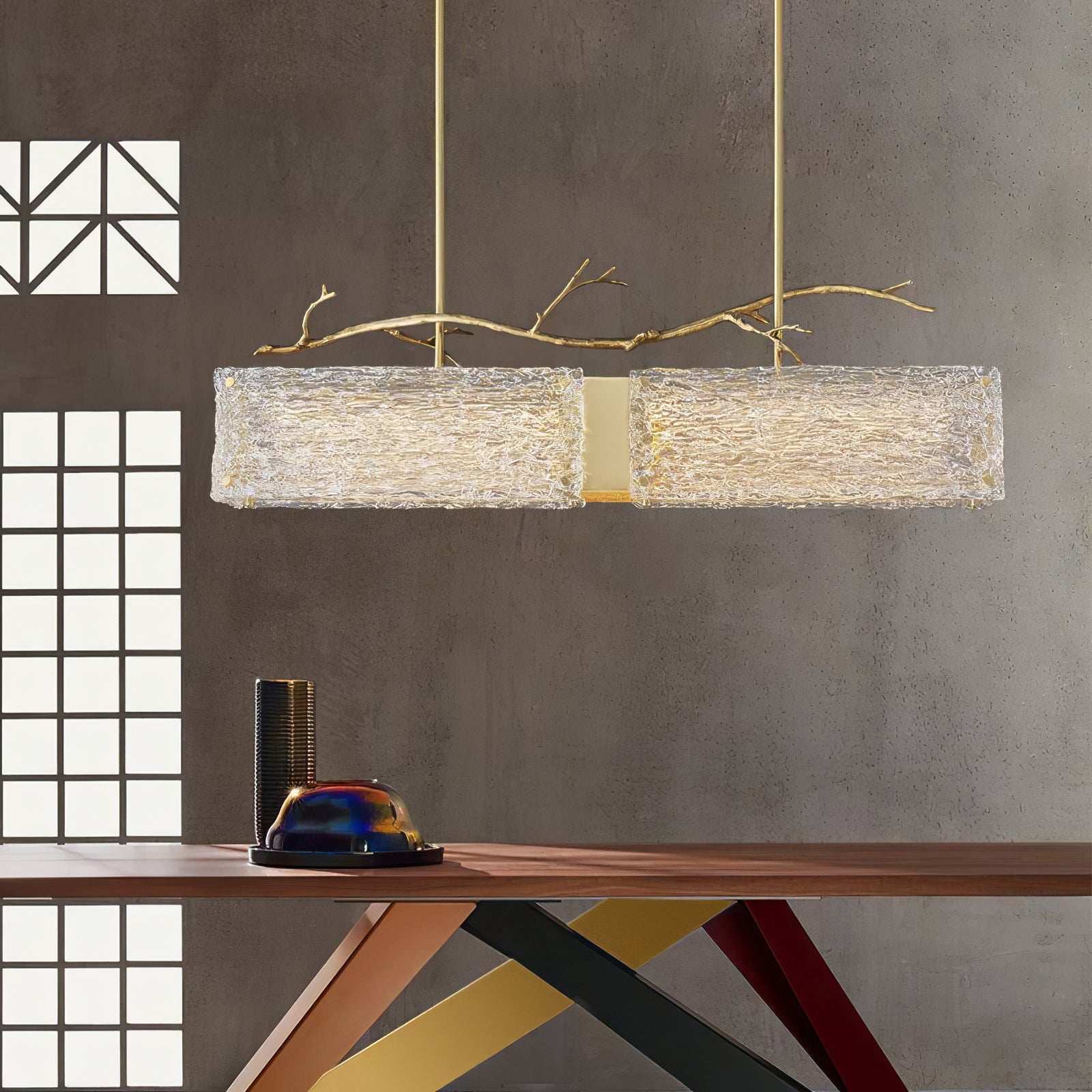 CORALINE CRYSTAL LANTERN CHANDELIER