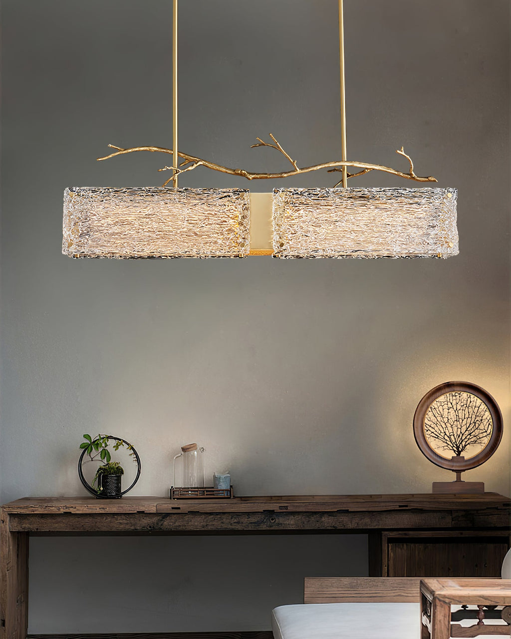 CORALINE CRYSTAL LANTERN CHANDELIER