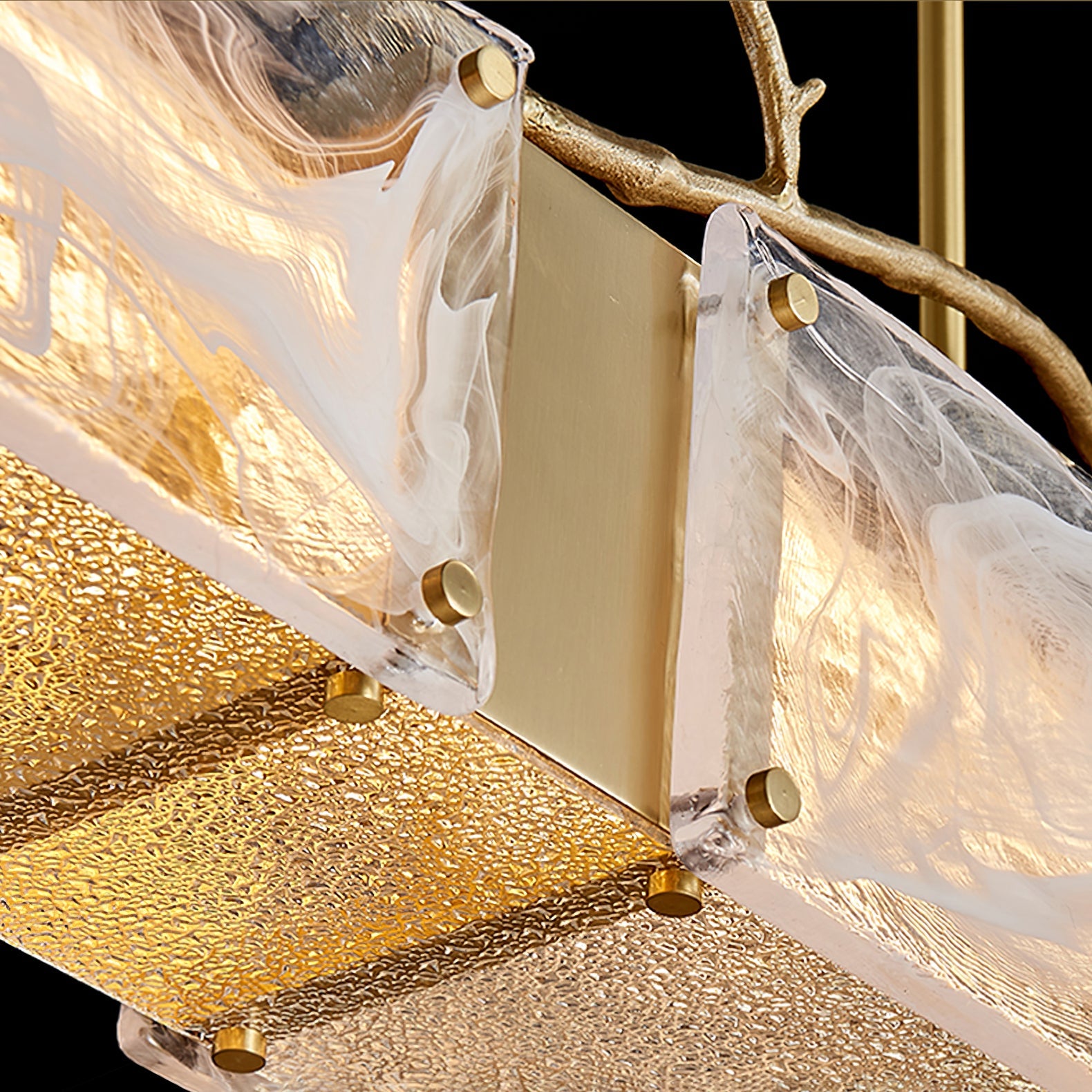 CORALINE CRYSTAL LANTERN CHANDELIER