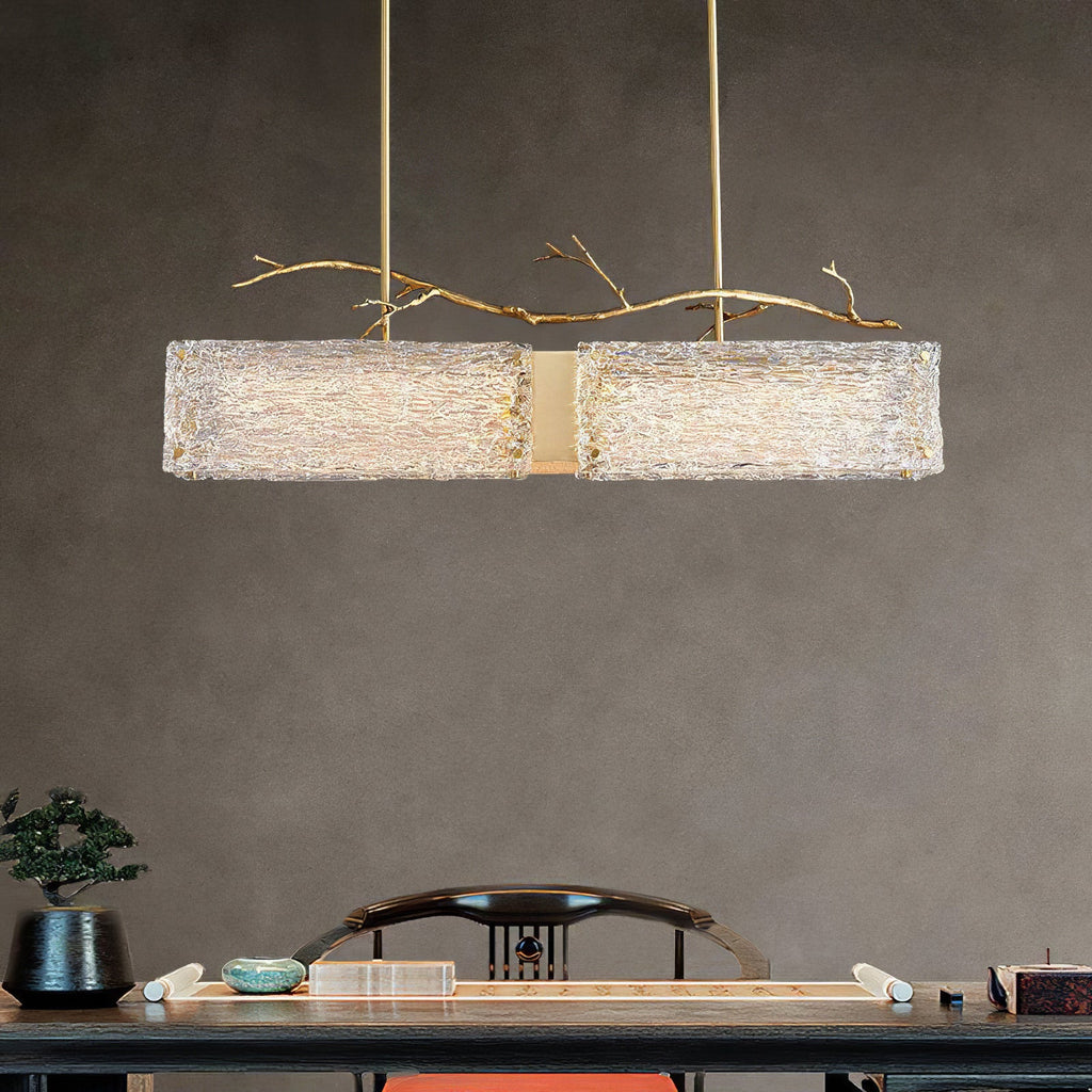 CORALINE CRYSTAL LANTERN CHANDELIER
