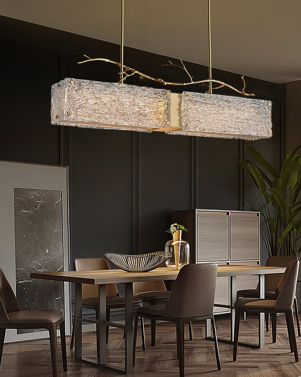 CORALINE CRYSTAL LANTERN CHANDELIER