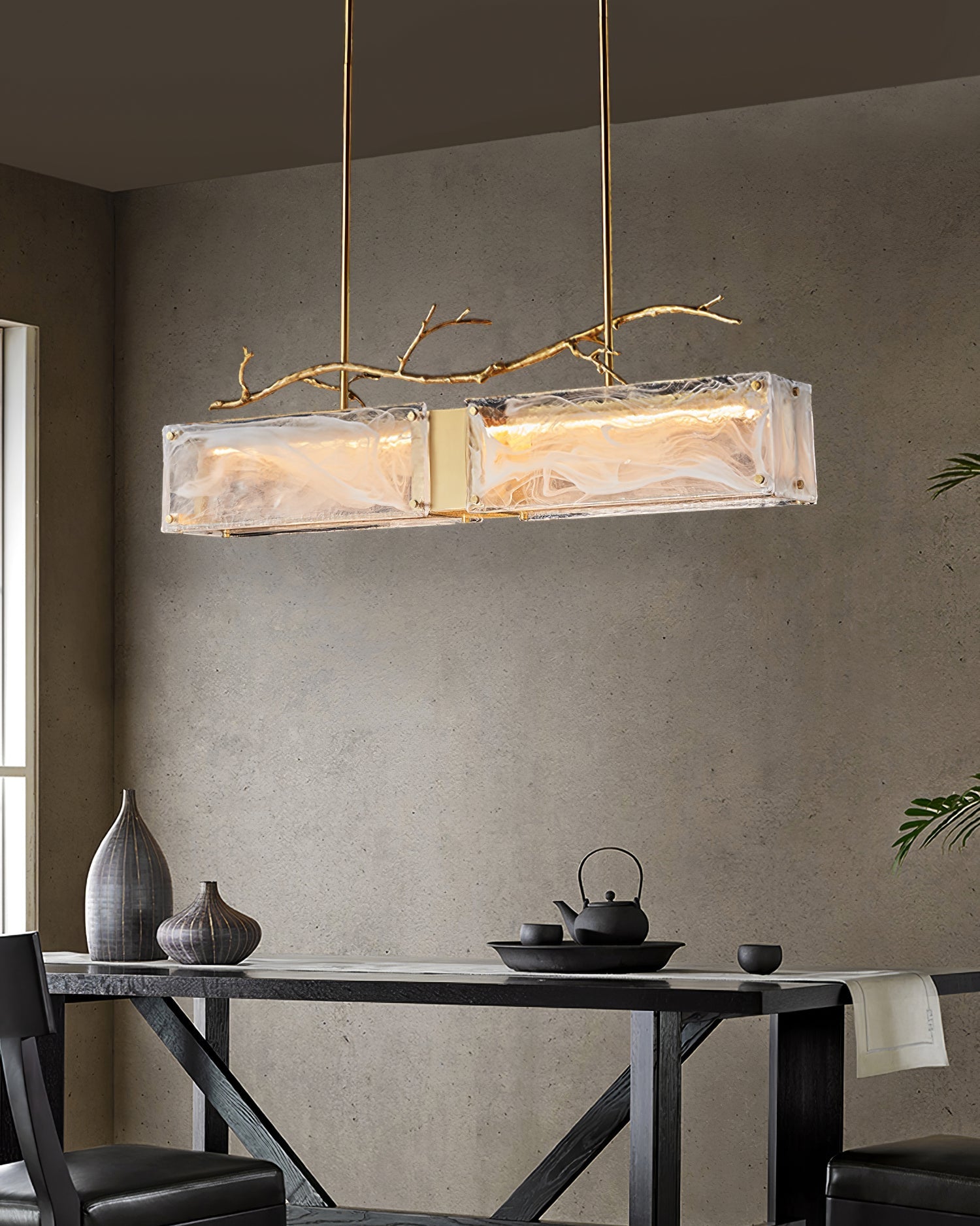 CORALINE CRYSTAL LANTERN CHANDELIER