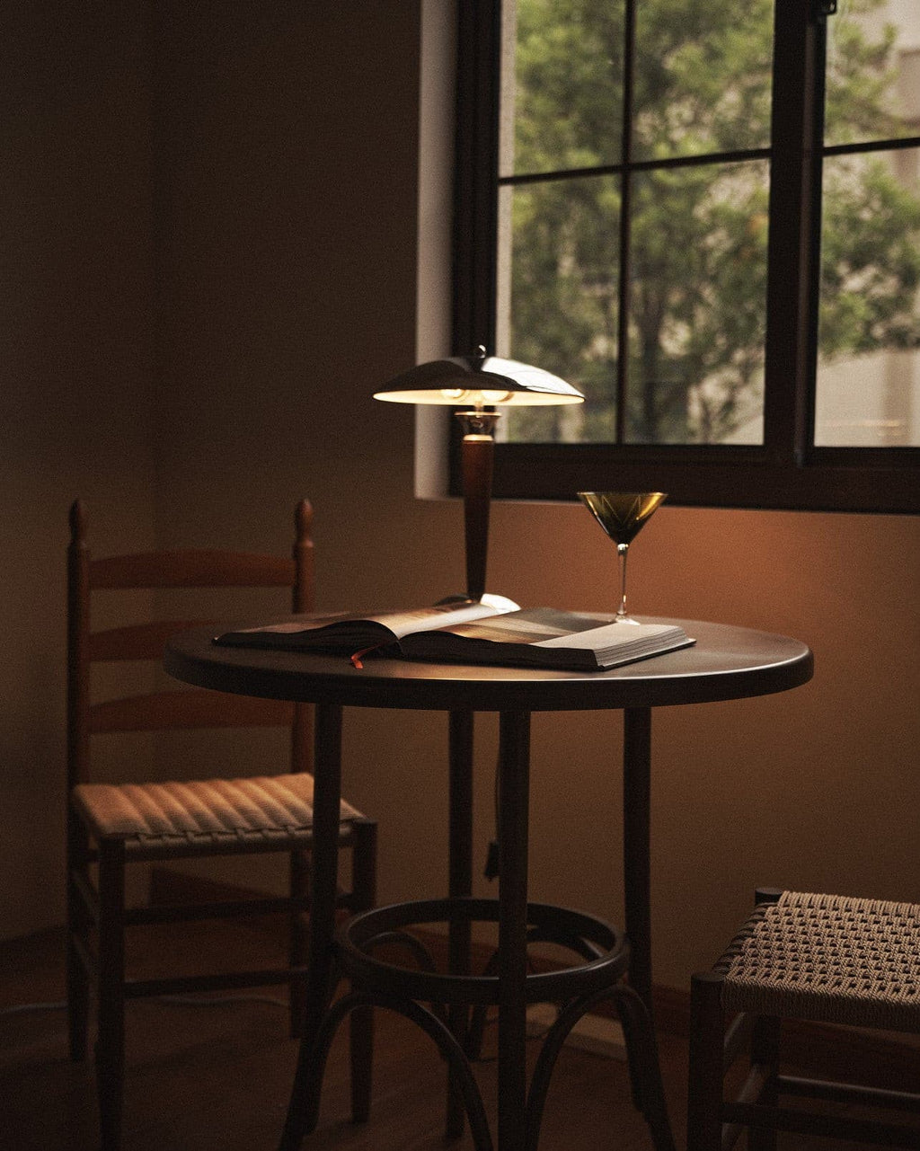 WINTHROP WOVEN TEXTILE TABLE LANTERN