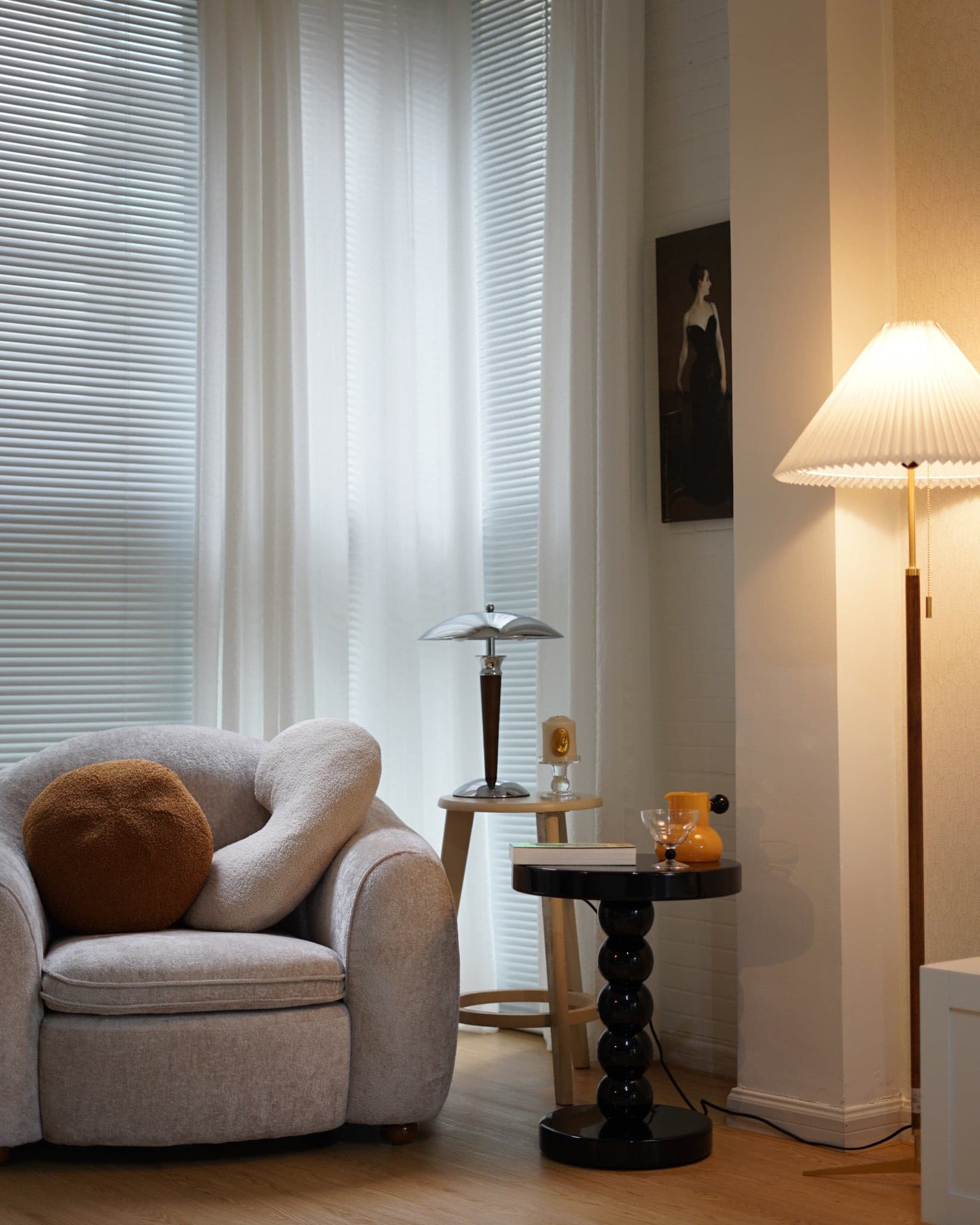 WINTHROP WOVEN TEXTILE TABLE LANTERN